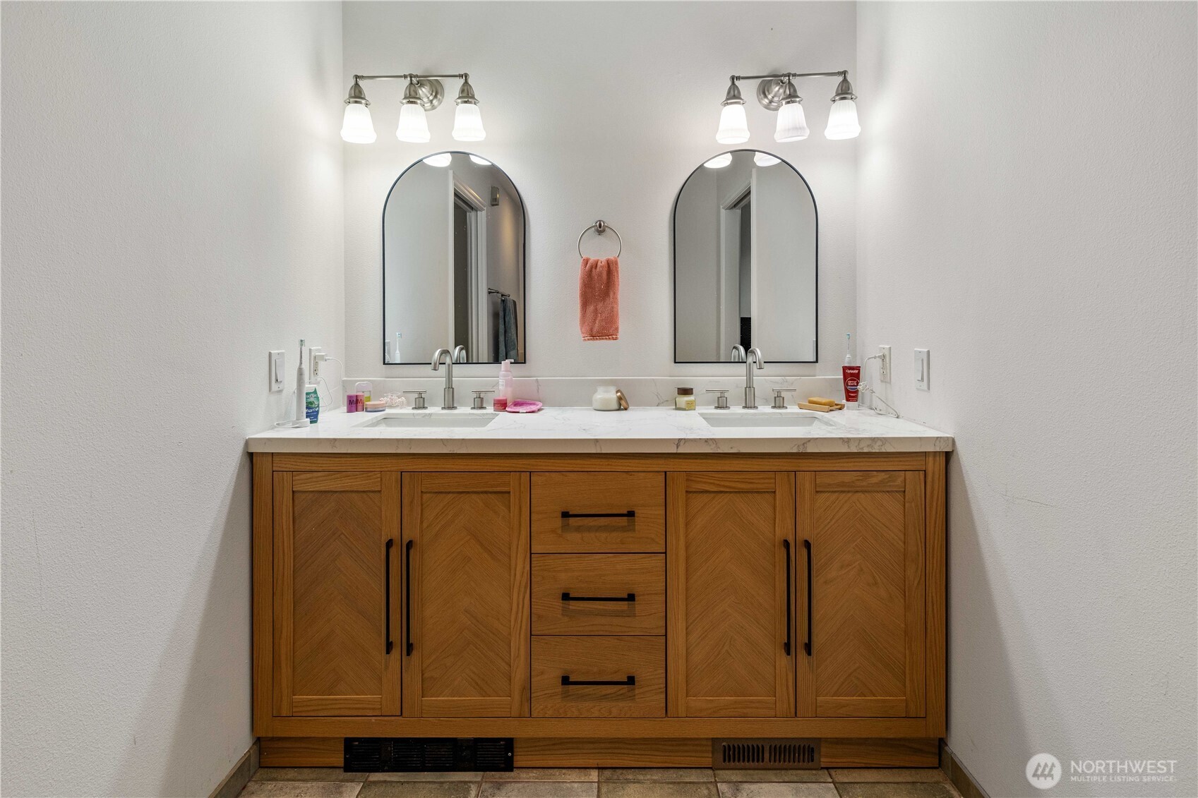 Jack and Jill bathroom vanity