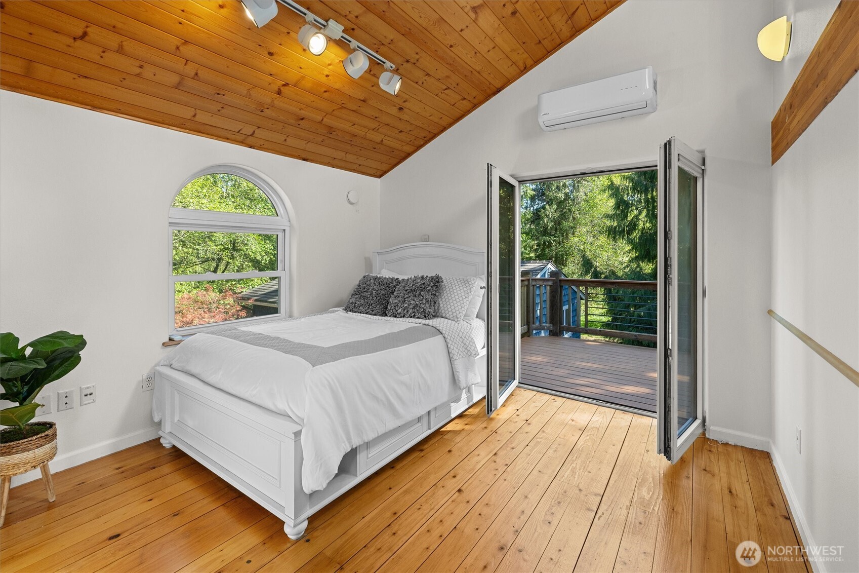 This room upstairs has it's own private balcony overlooking the grounds.