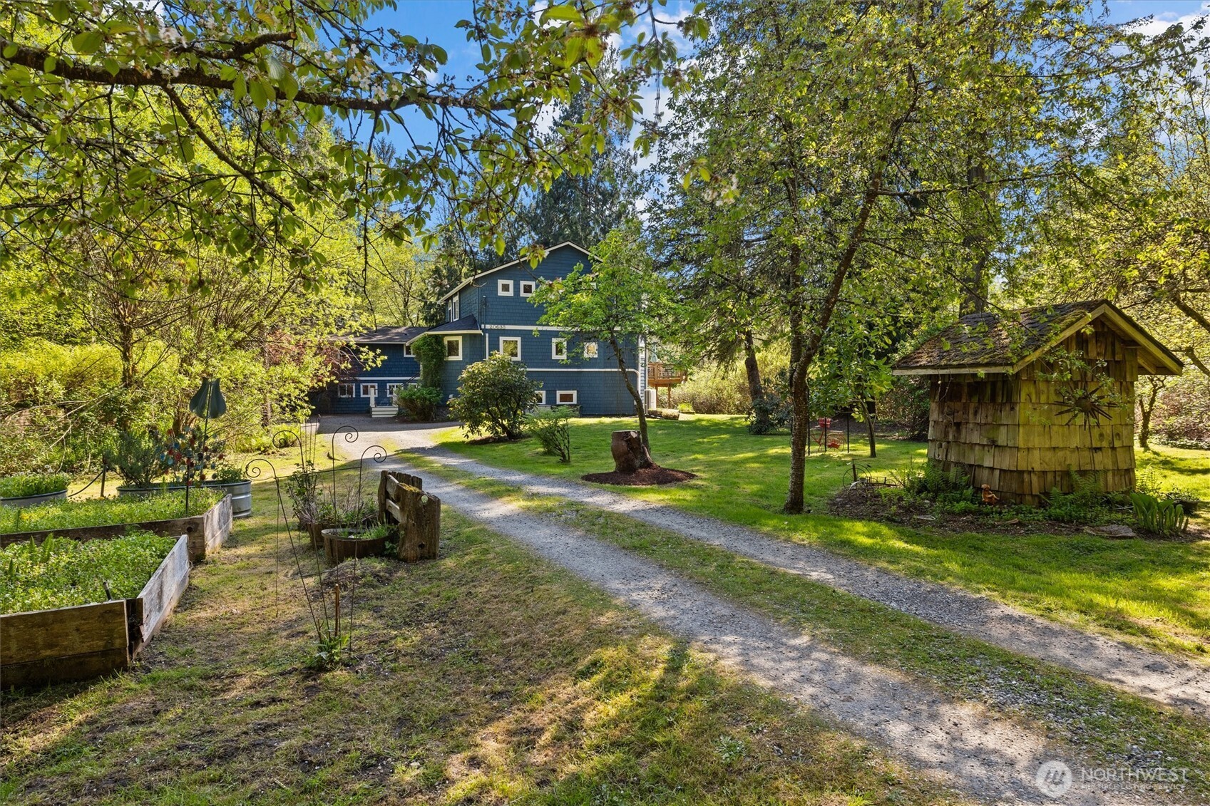 Long driveway to your private estate!