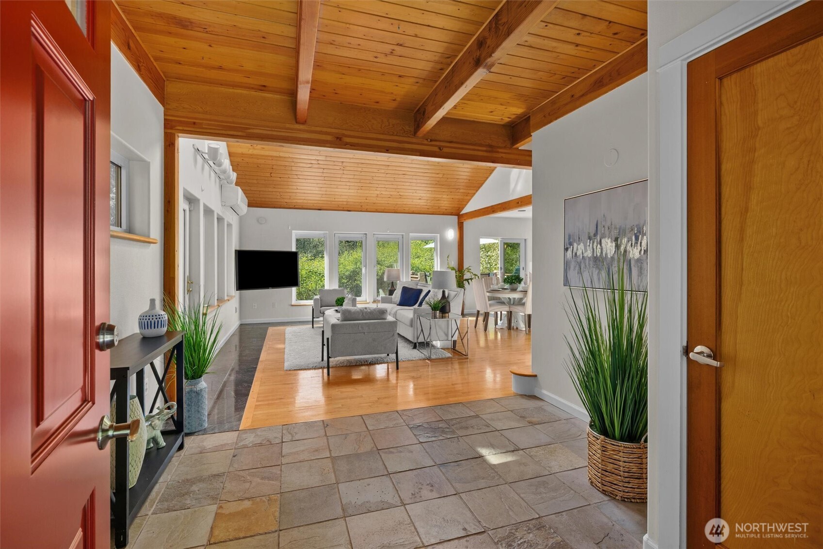 Radiant heating system provides an efficient and constant heat year-round.