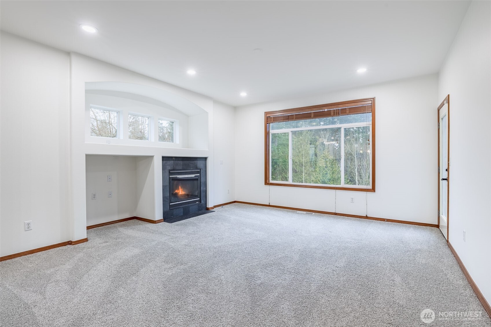 Family Room with Updated Lights