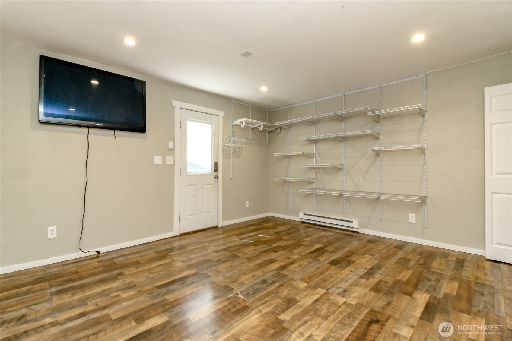 Bonus room converted from garage space.