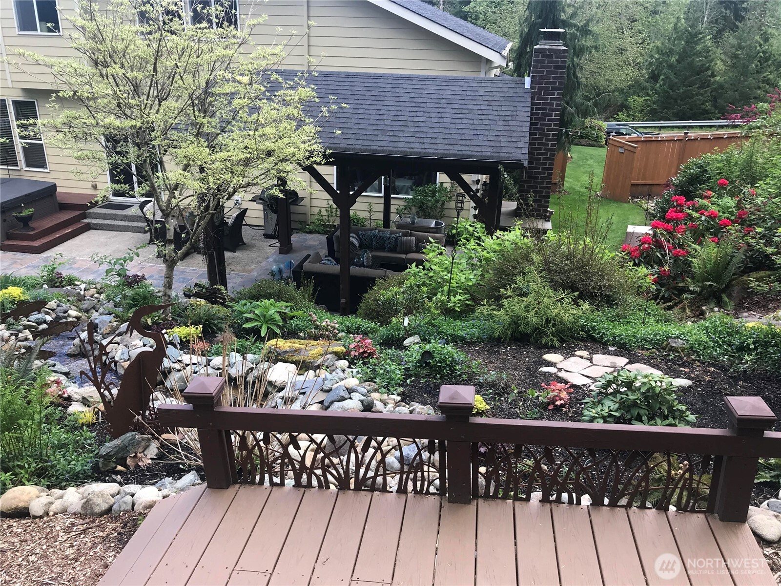 rear garden from upstairs last may