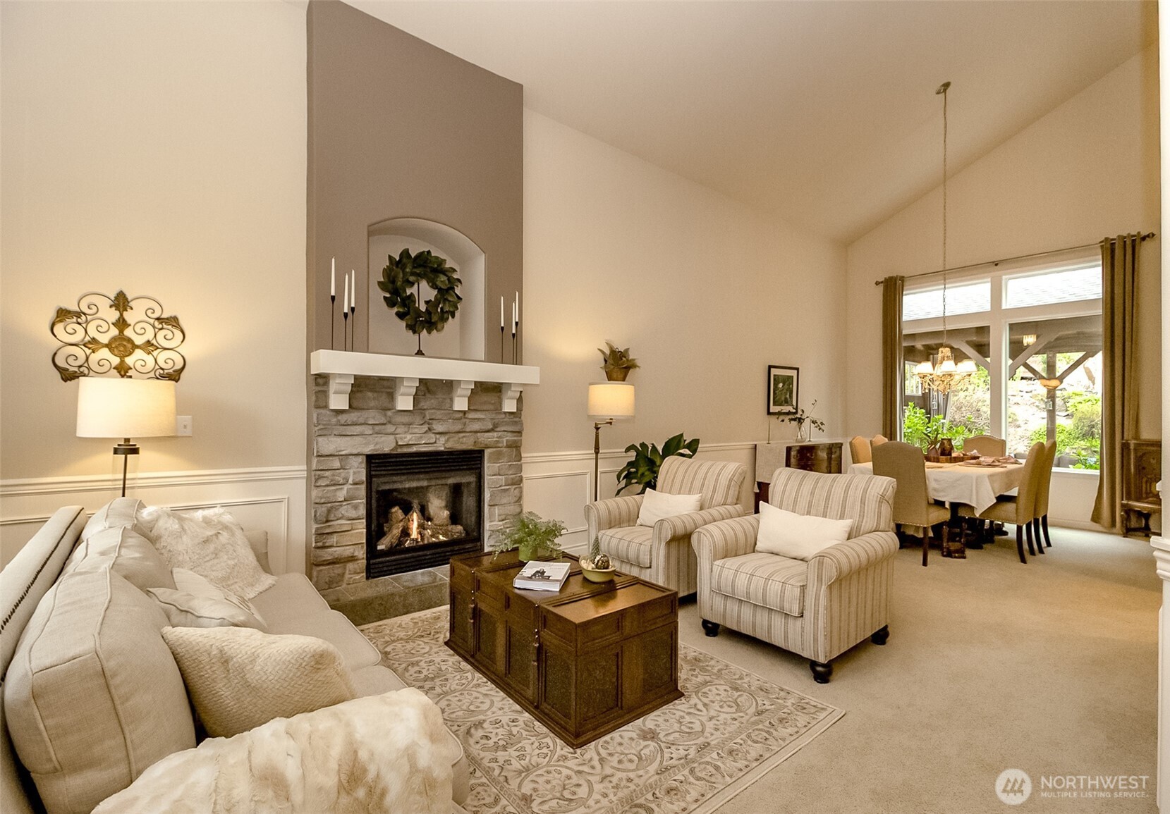 entry living dining office stairwell