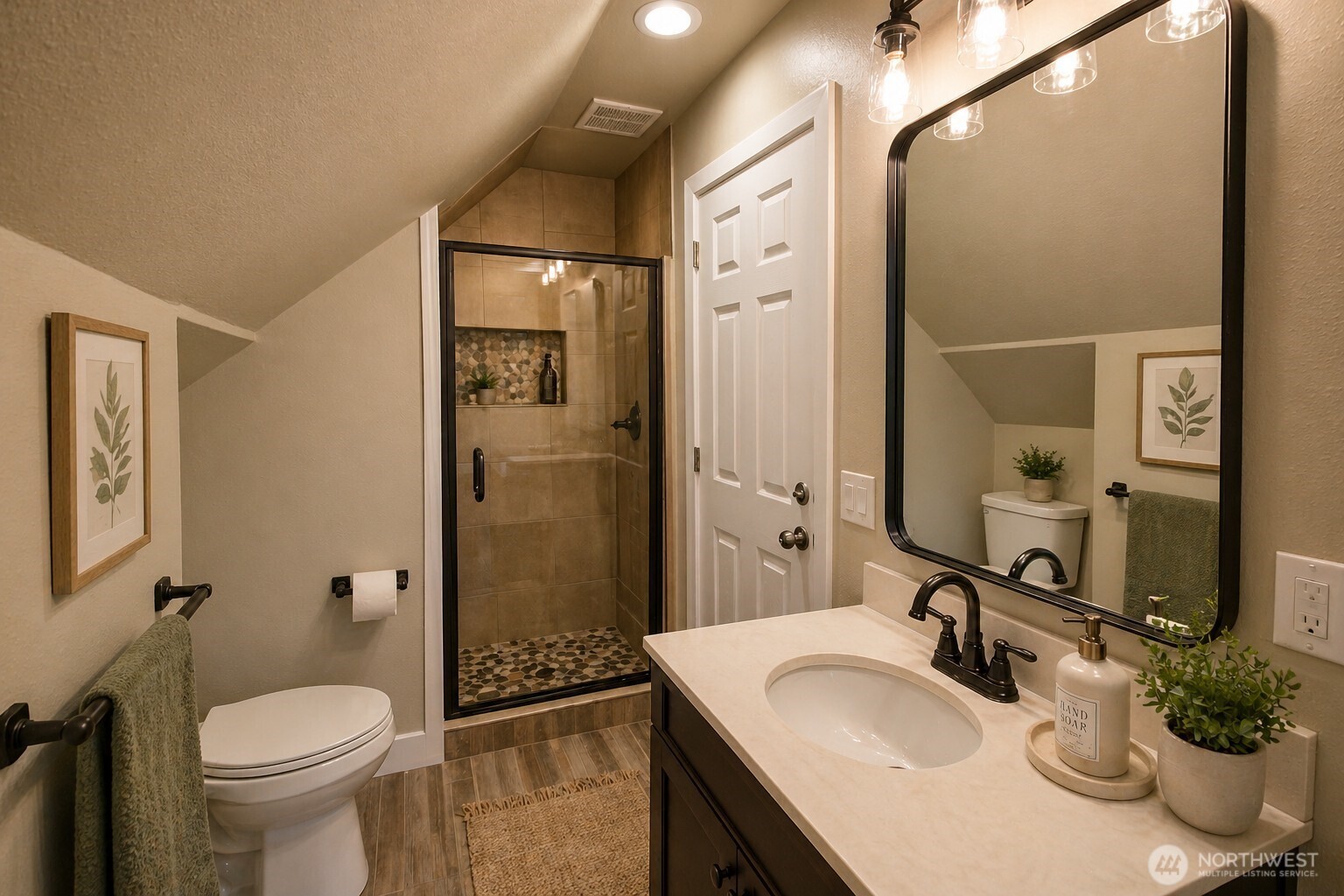v.s. primary bath with shower