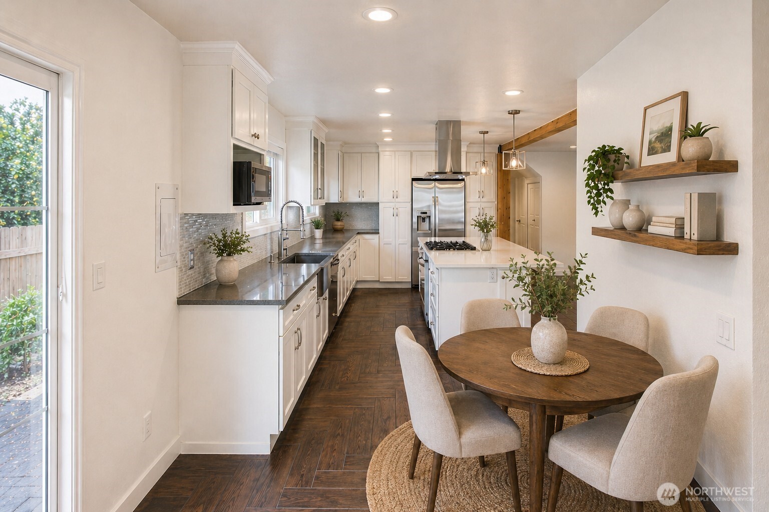 v.s. area option 1 space off kitchen