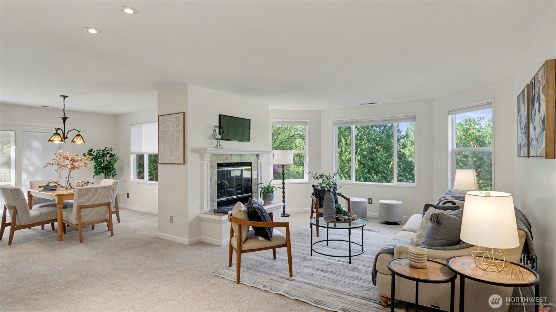 Bright, open concept living with territorial views from the main living area.