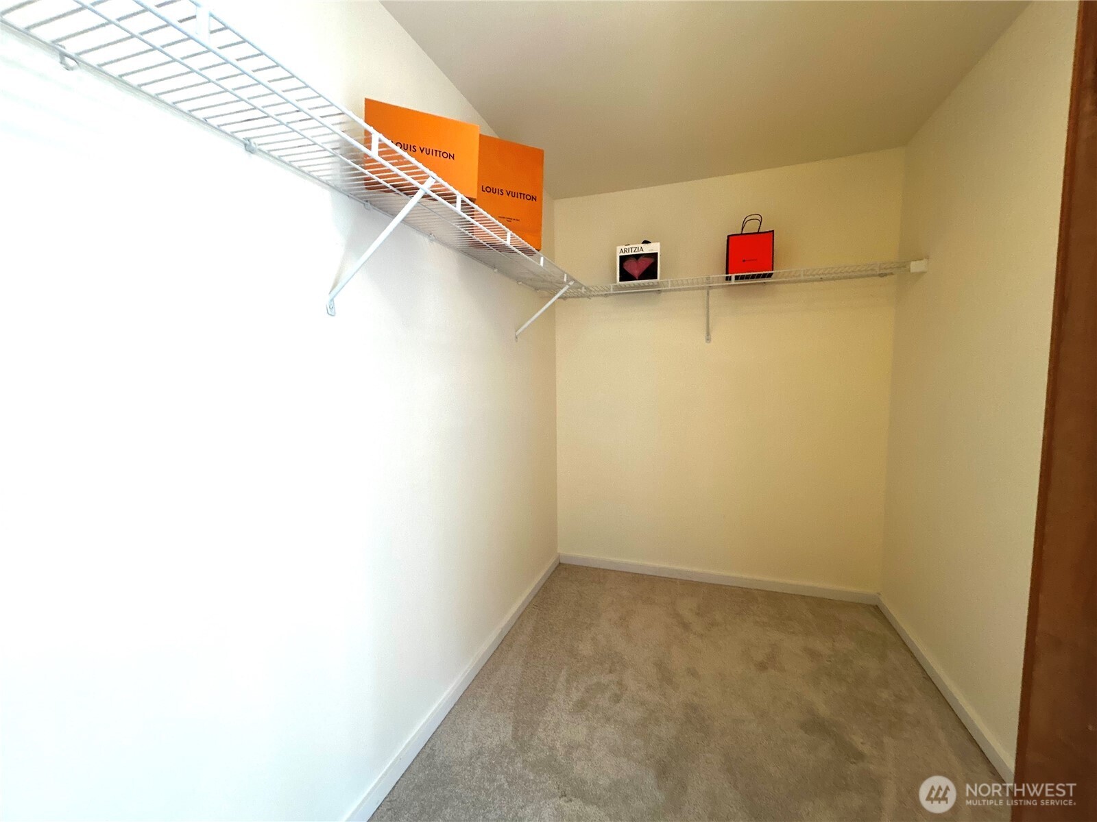 cavernous walk in closet