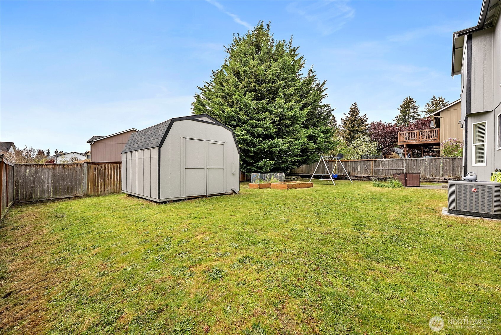 Large shed for additional storage