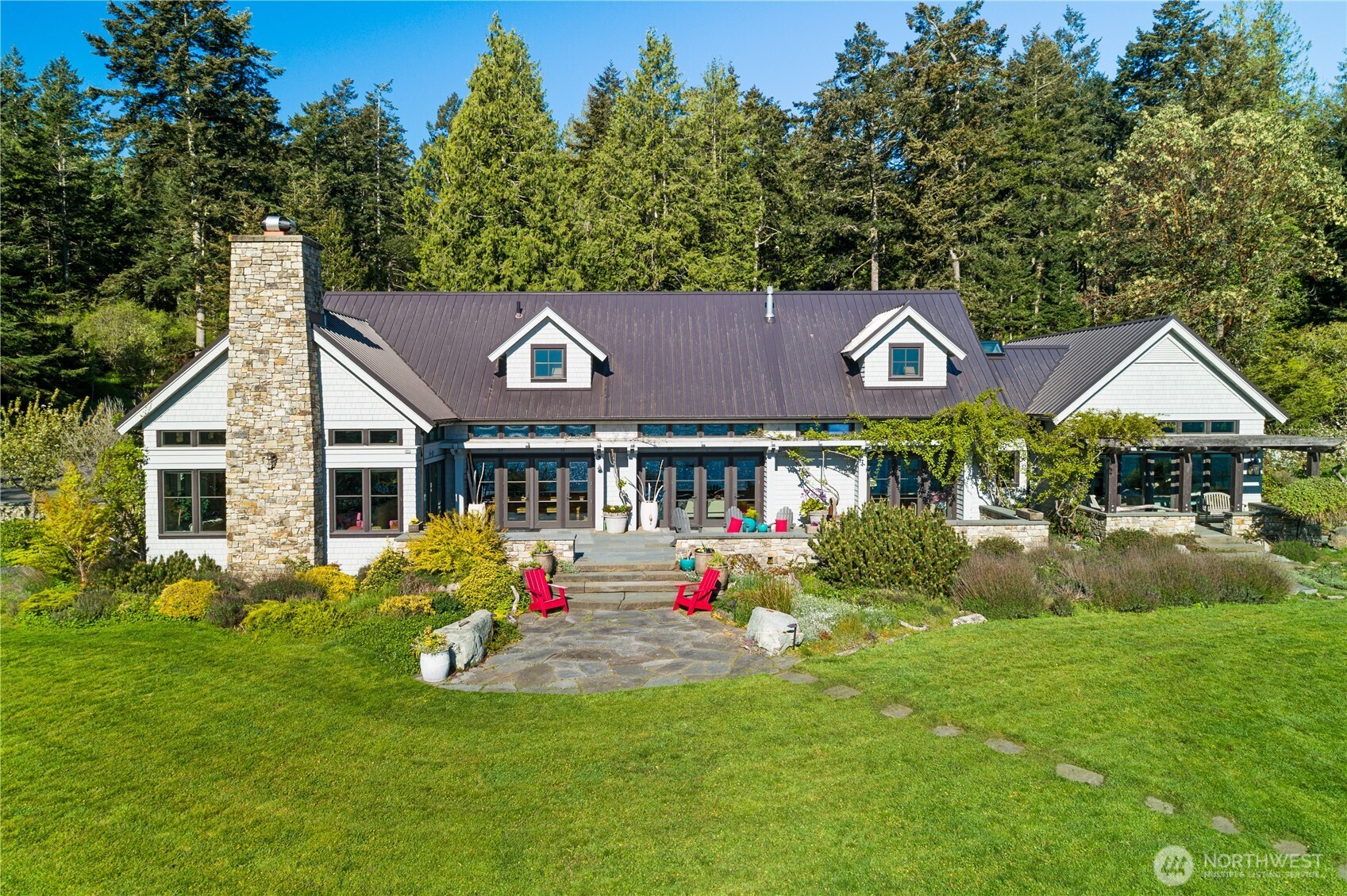 East-facing with beautiful sunrise views and abundant natural light that carries throughout the day and into the evening.