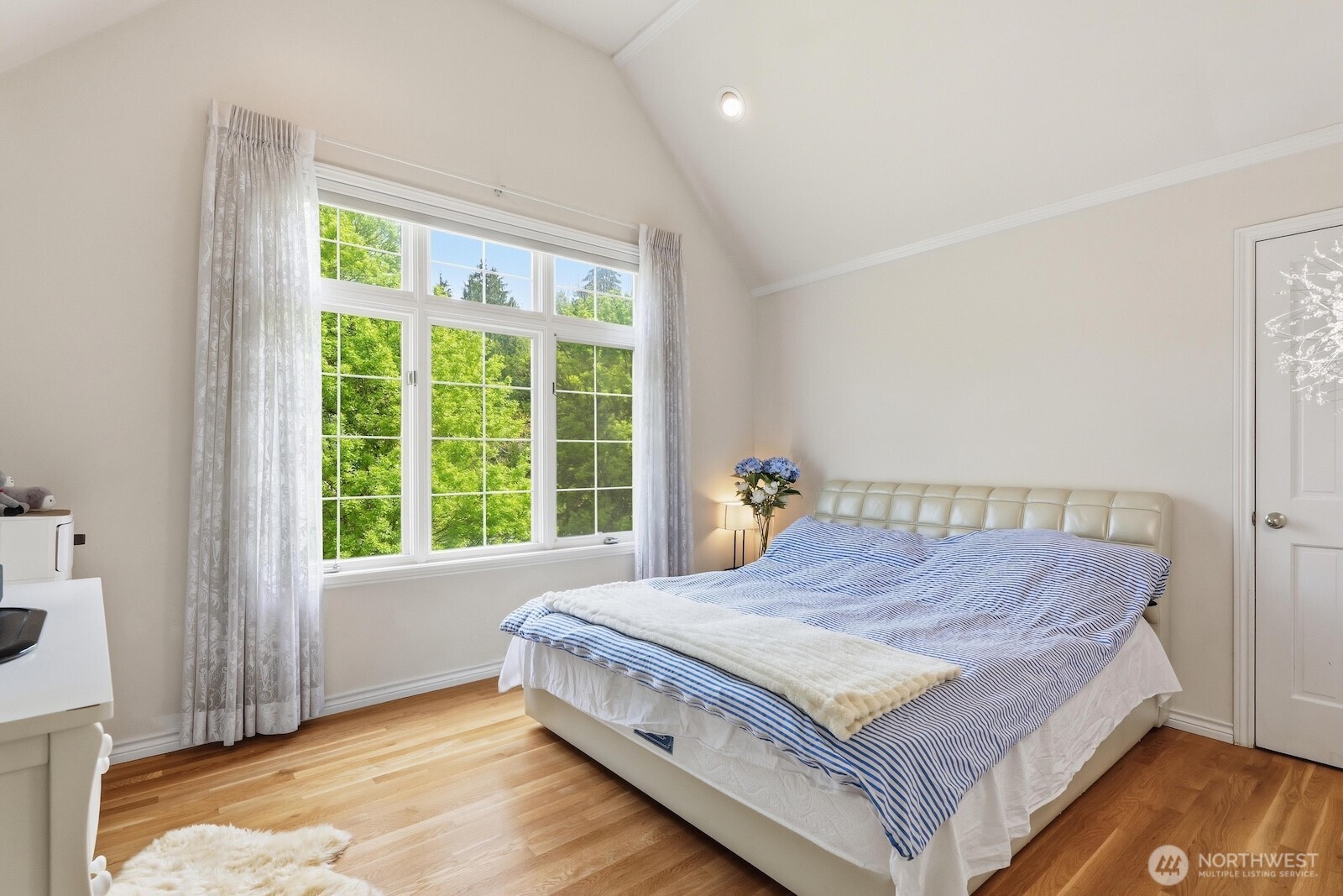 Upstairs bedroom at front of house.