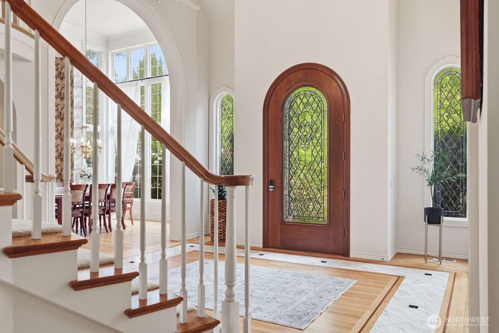 Leaded Glass Door