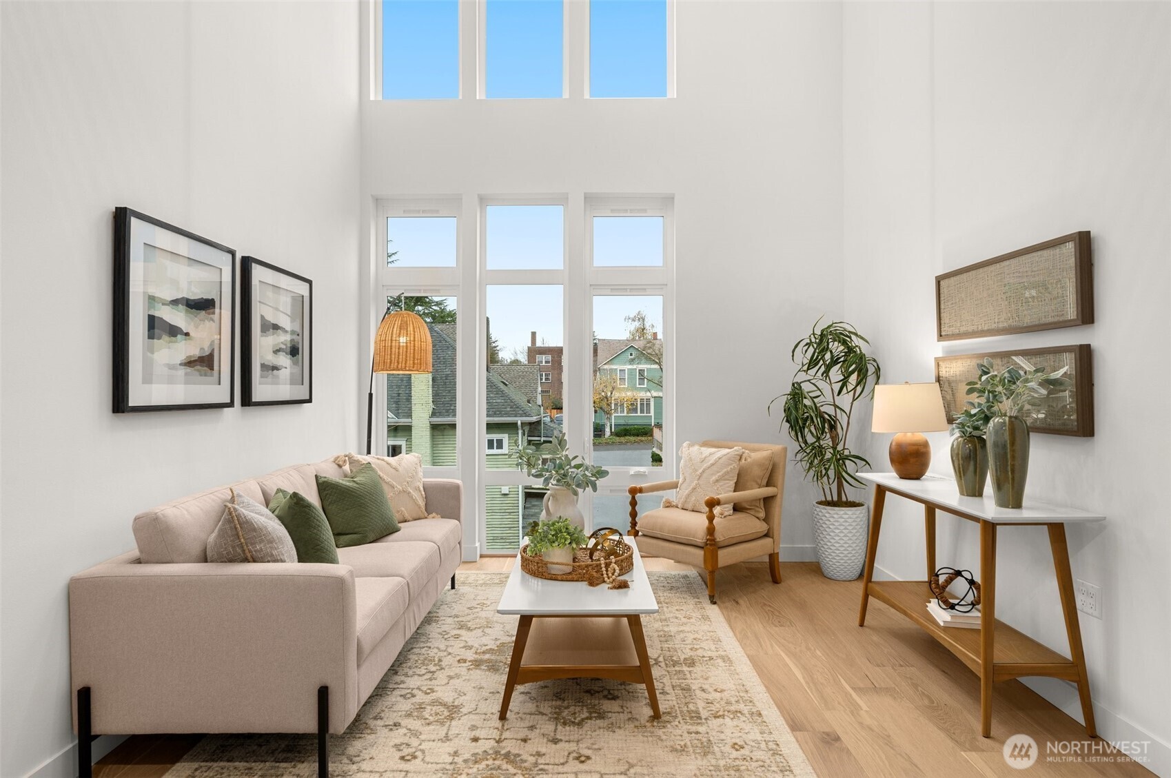 Natural light floods every corner of this thoughtfully designed urban retreat
