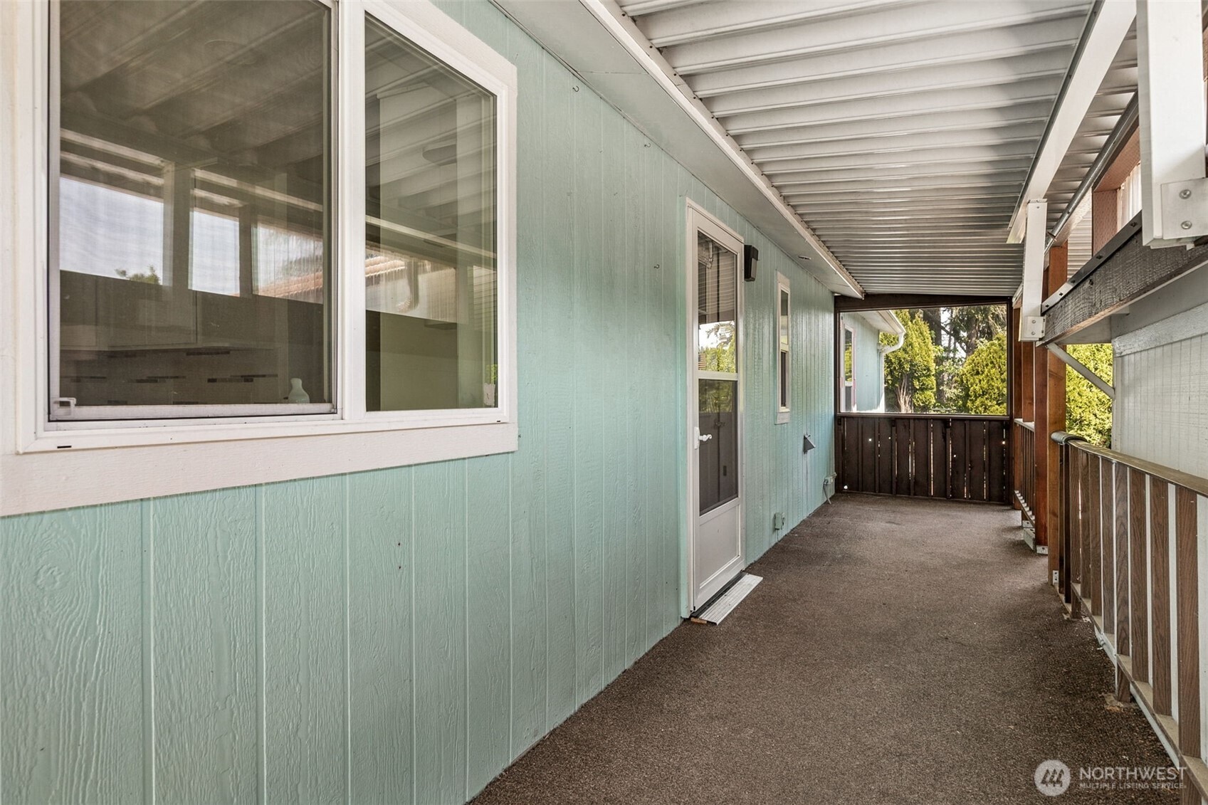 Large covered back porch