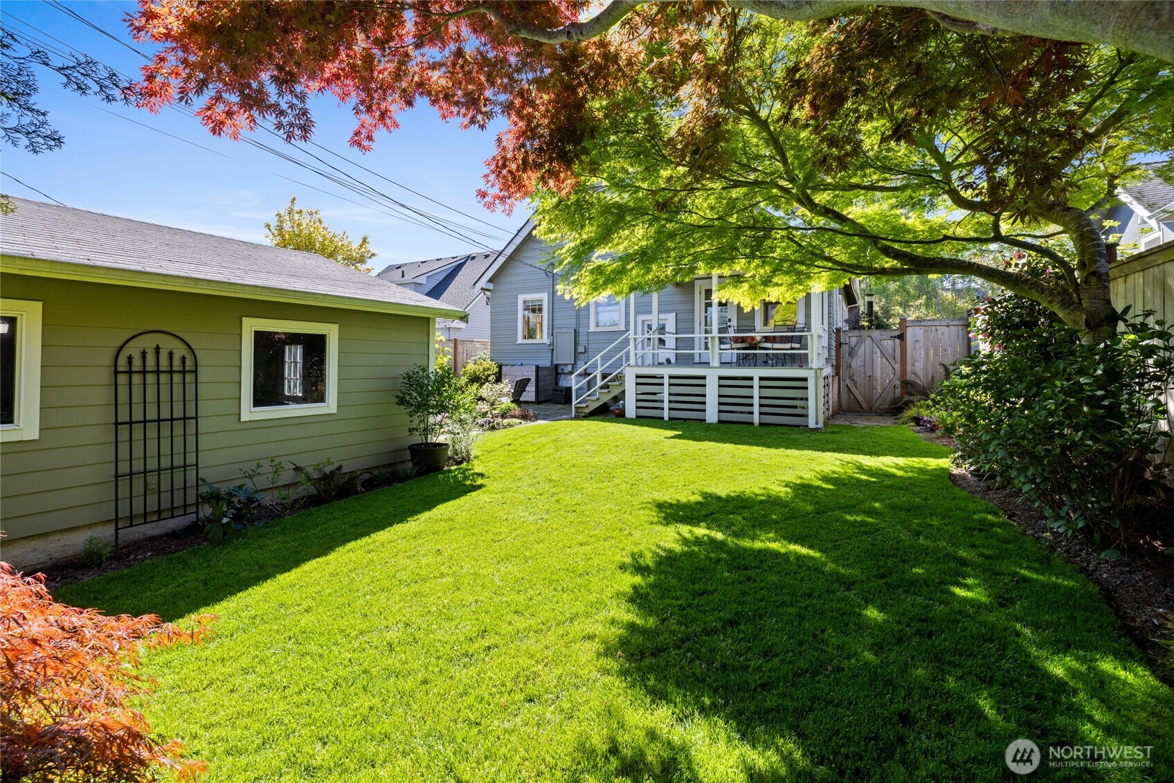 Rear yard view.