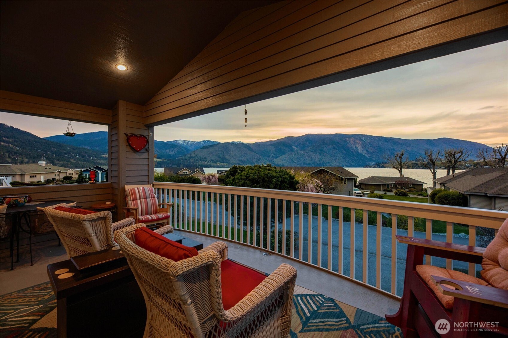 Gorgeous sunset from your front deck