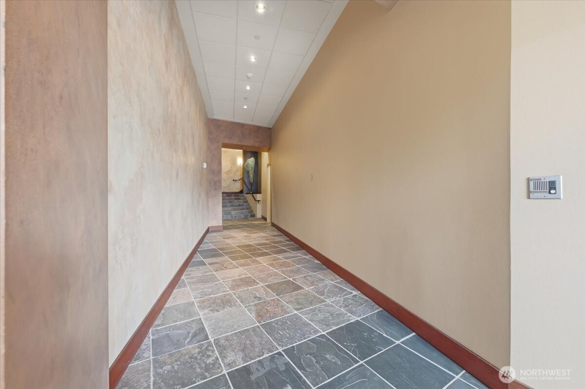Entry Hall from Central Way - Elevator to Residences