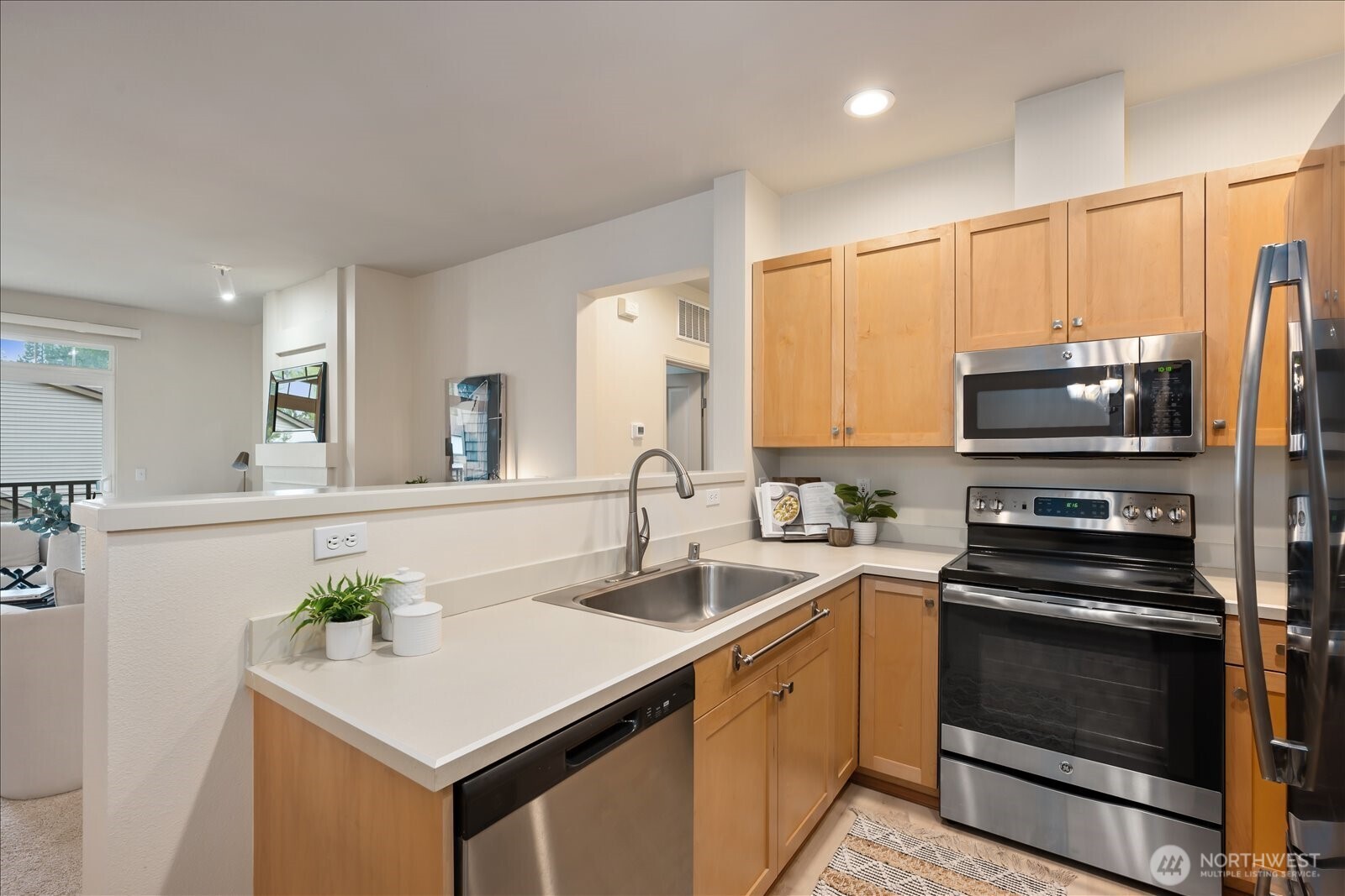 Stainless-Steel-Appliances in Kitchen