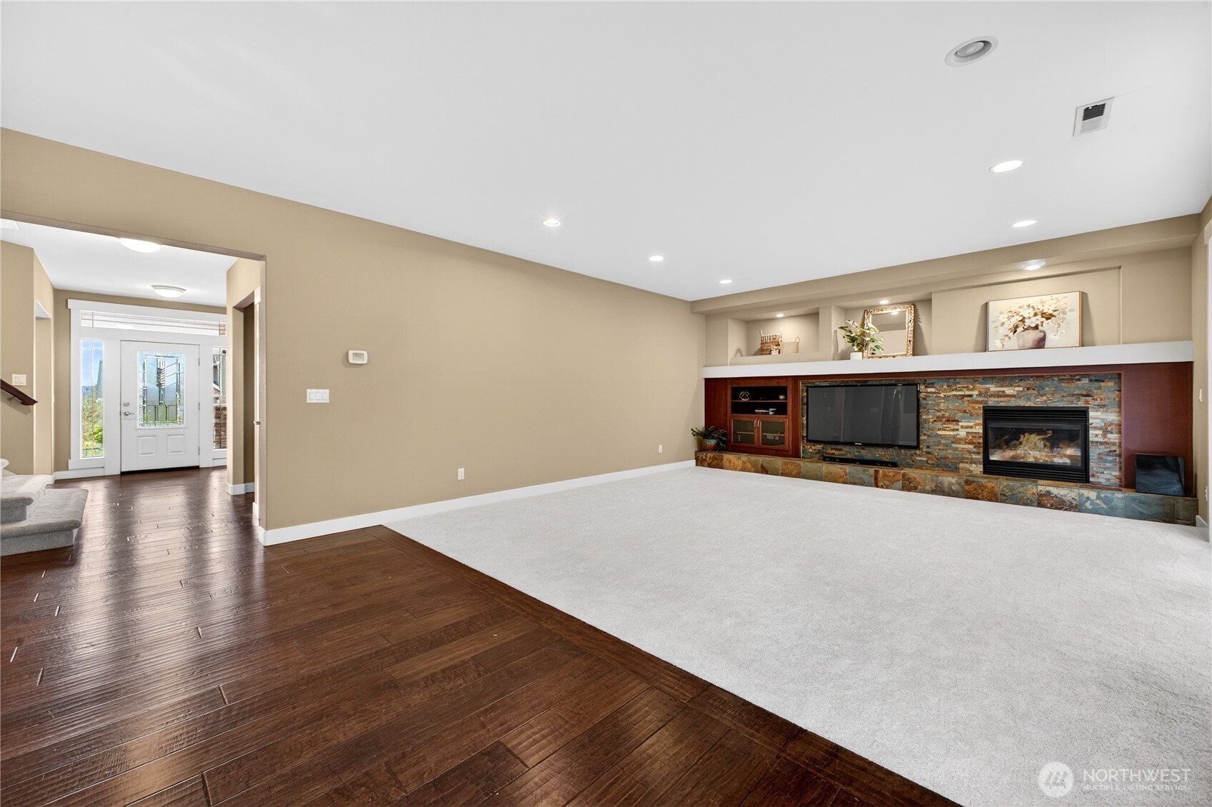Additional view of the great room.