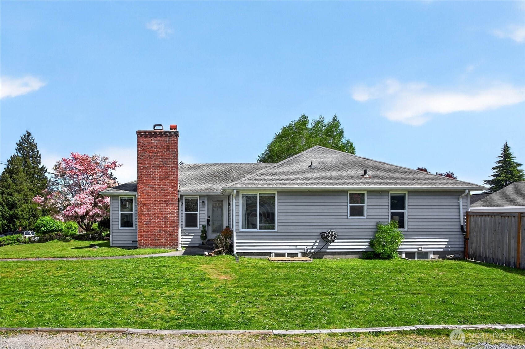 West side of home