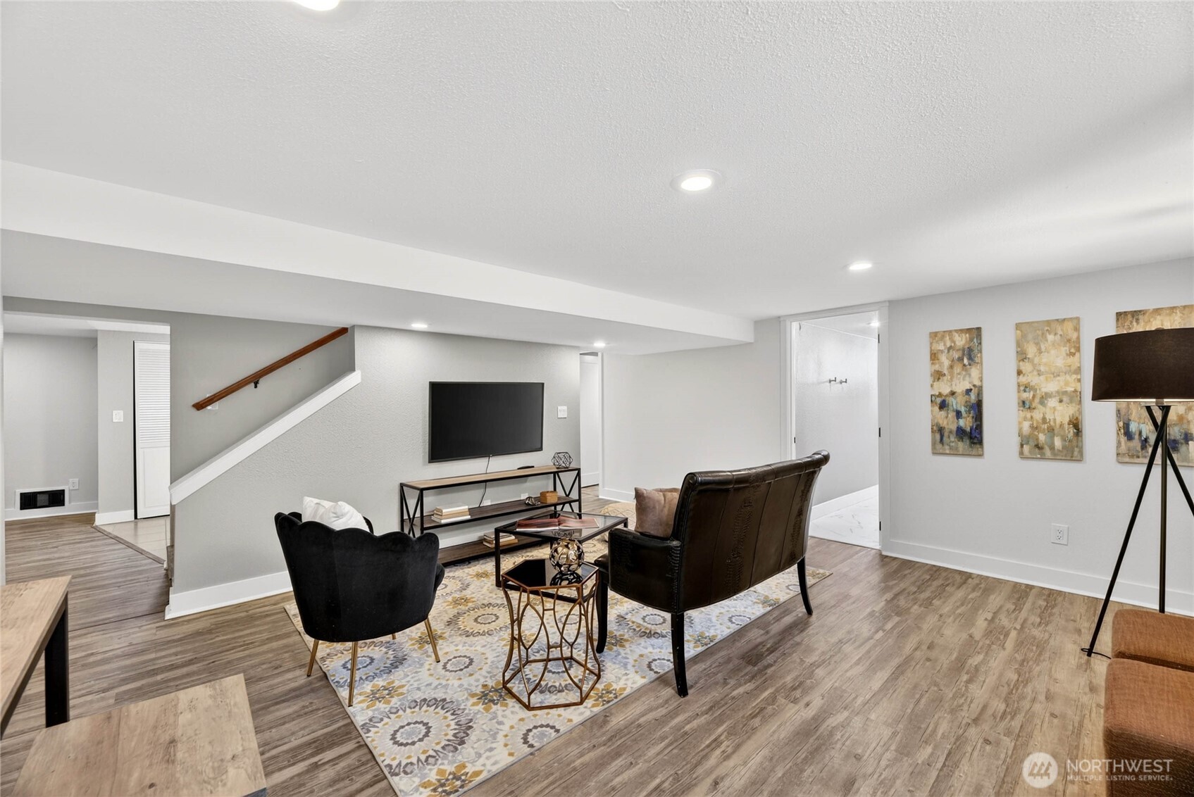 Lower level living area