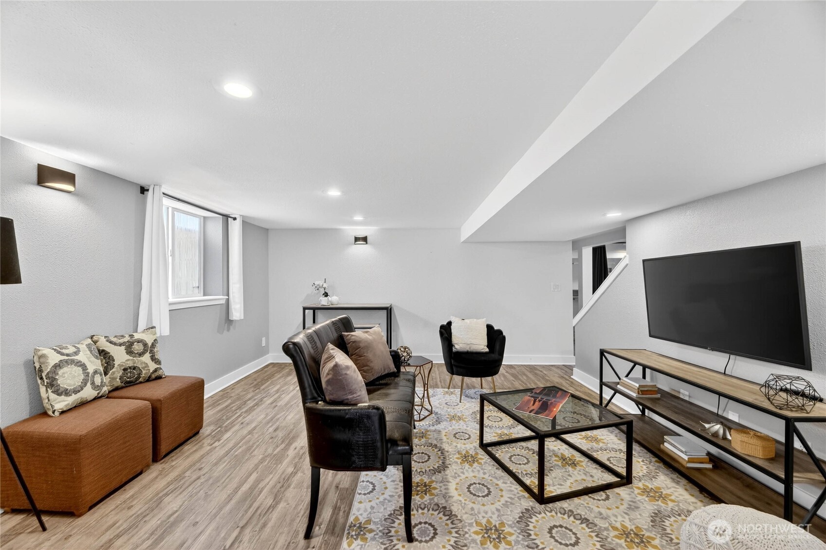 Lower level living area