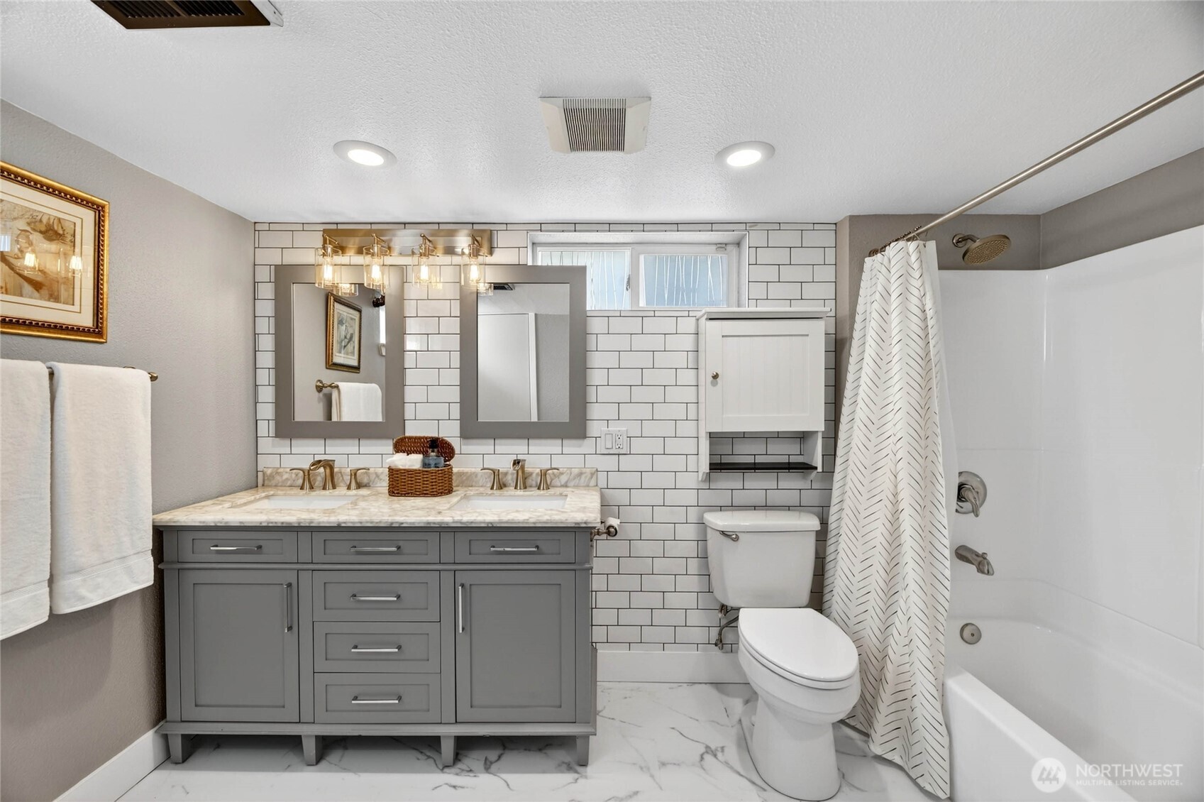 Lower level full bathroom