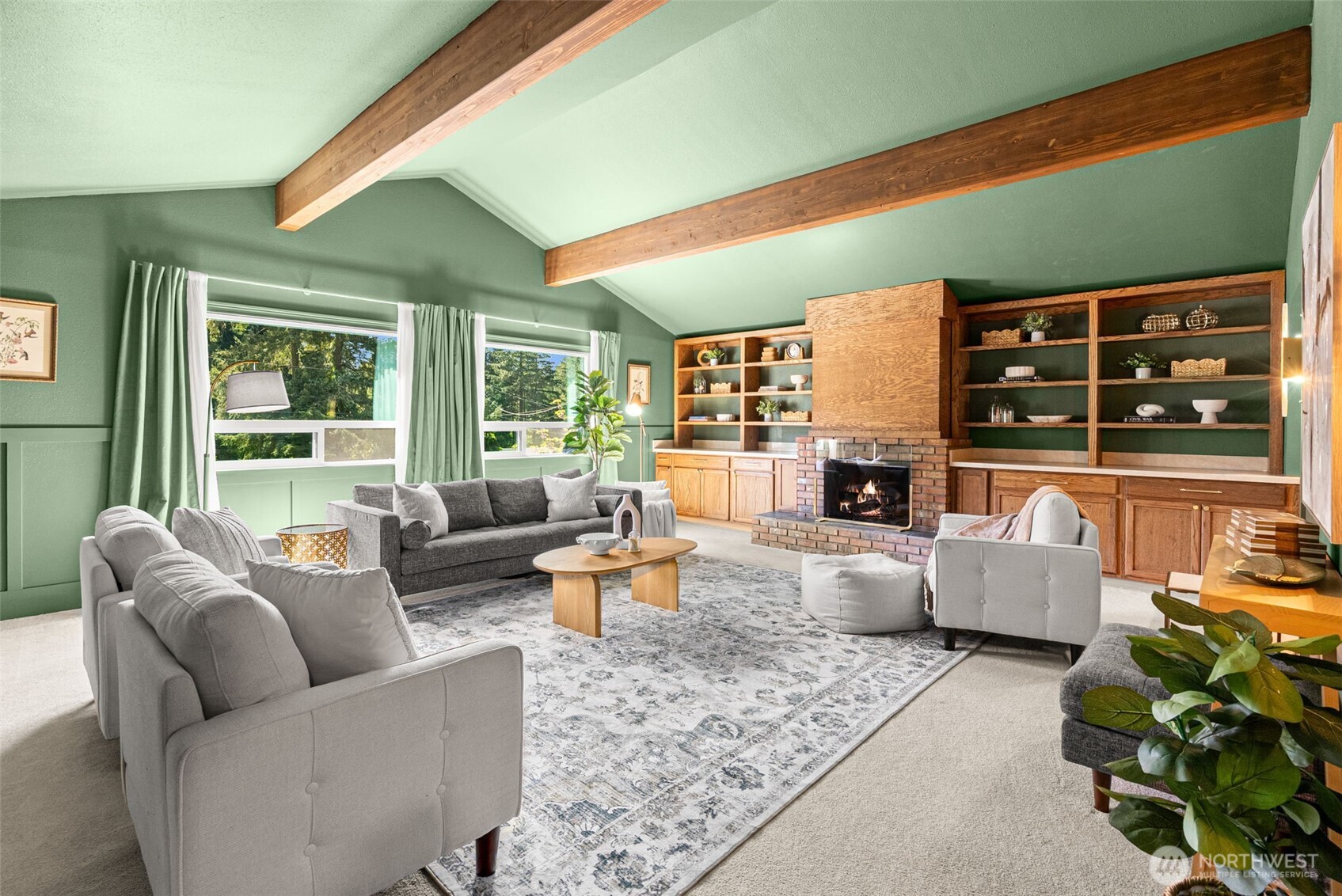 This living room is the perfect spot to lounge.