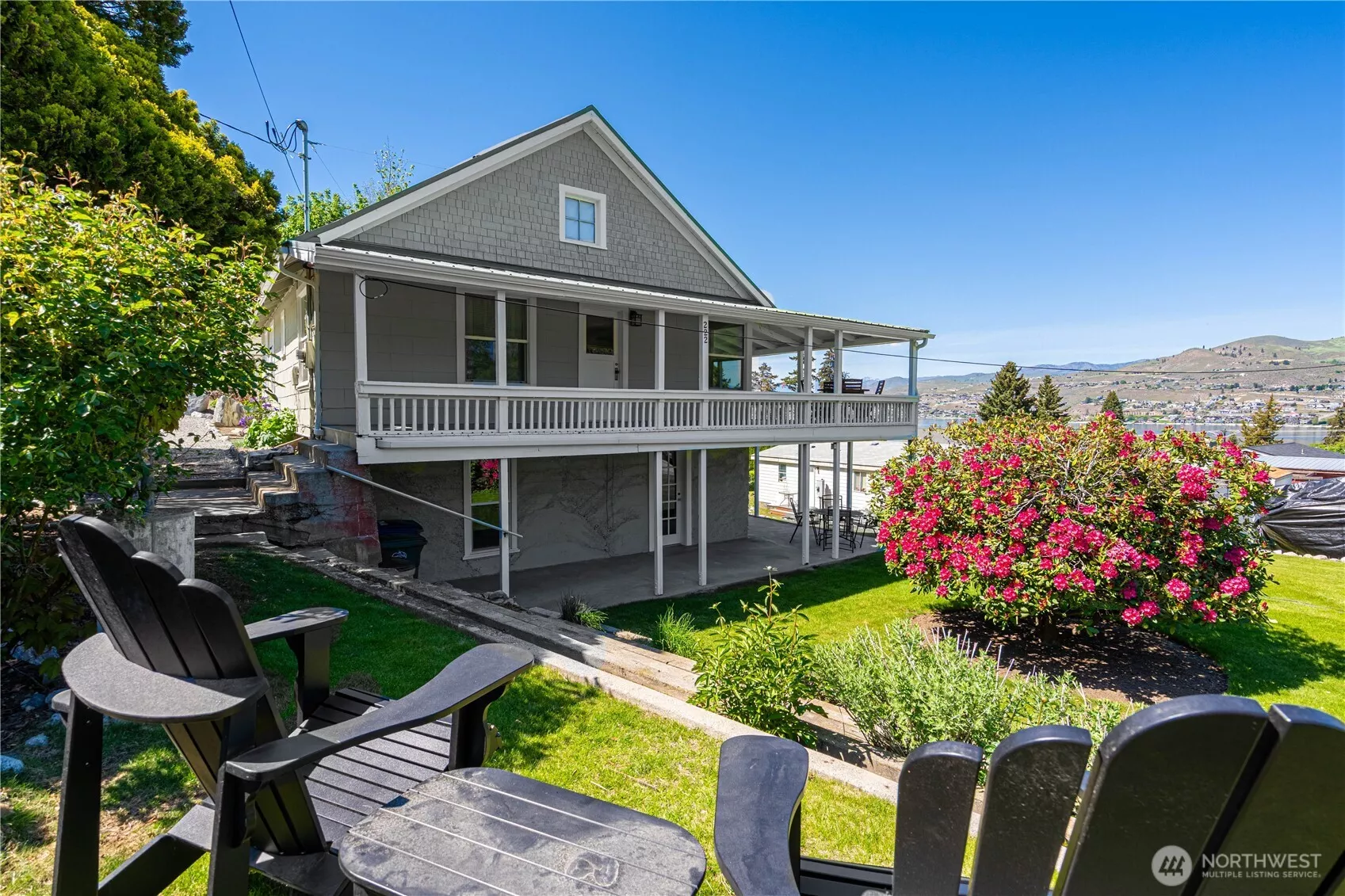 Two level home on Corner lot with great outdoor spaces
