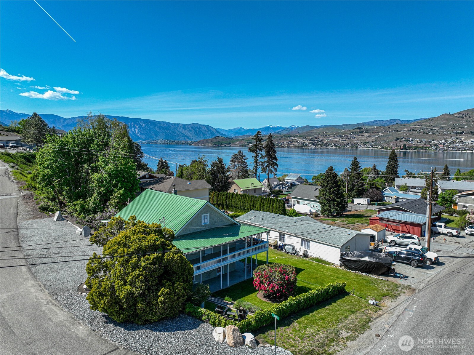 Lakeside location on this beautiful home