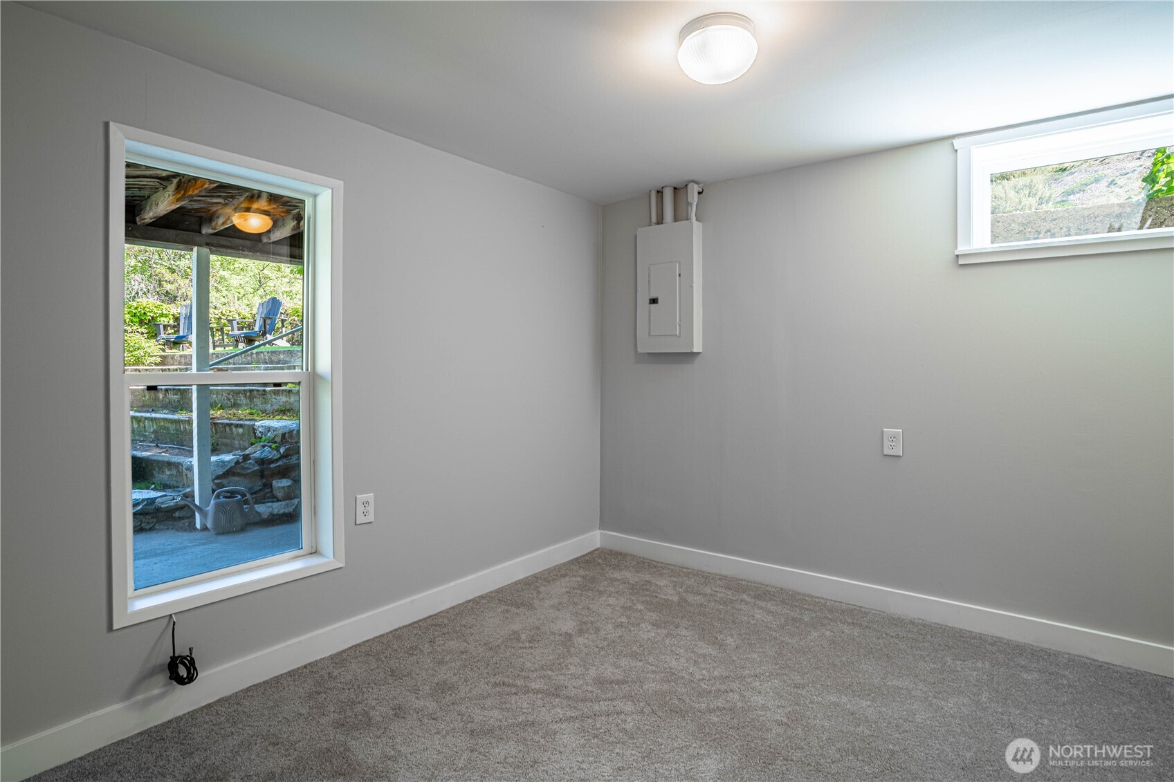 Wood Stove on lower level