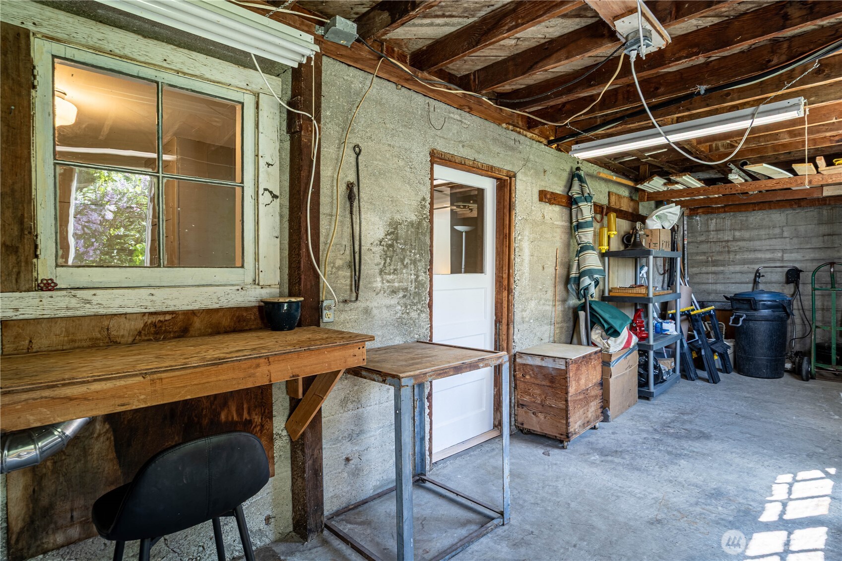 Laundry area on lower level