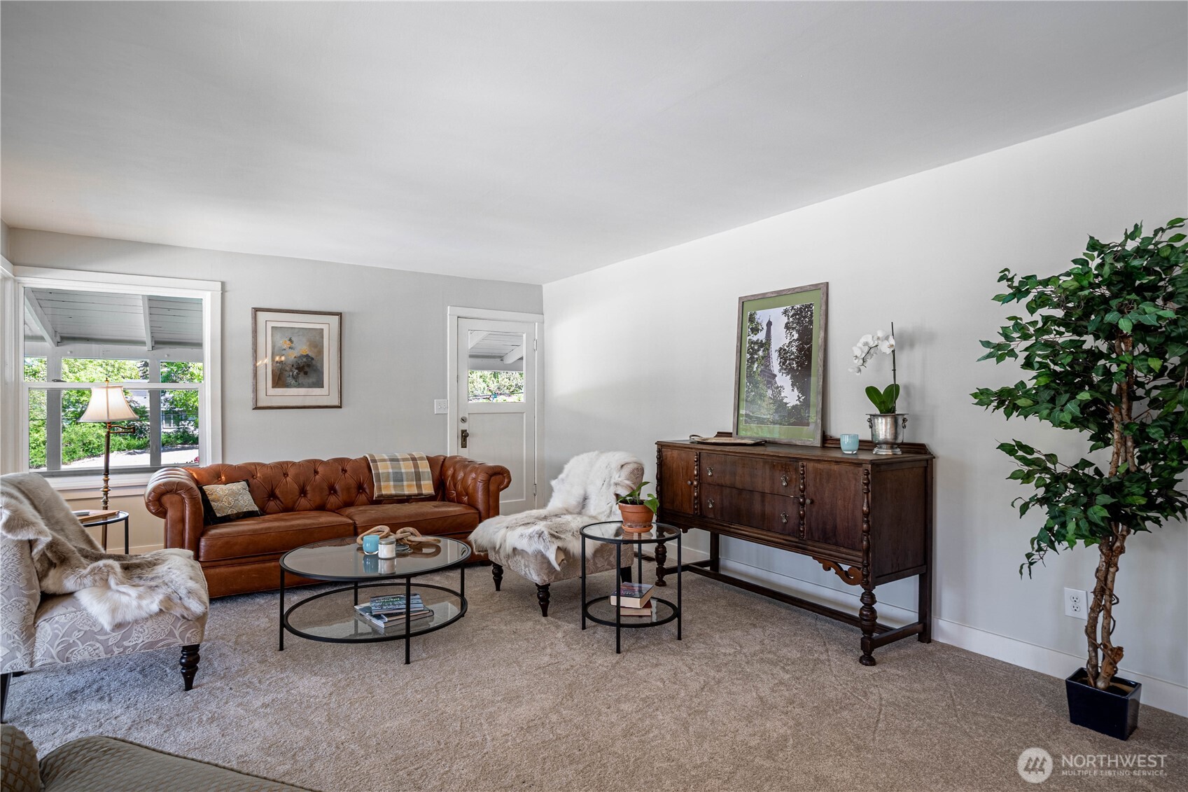 Dining opens to spacious Living Room