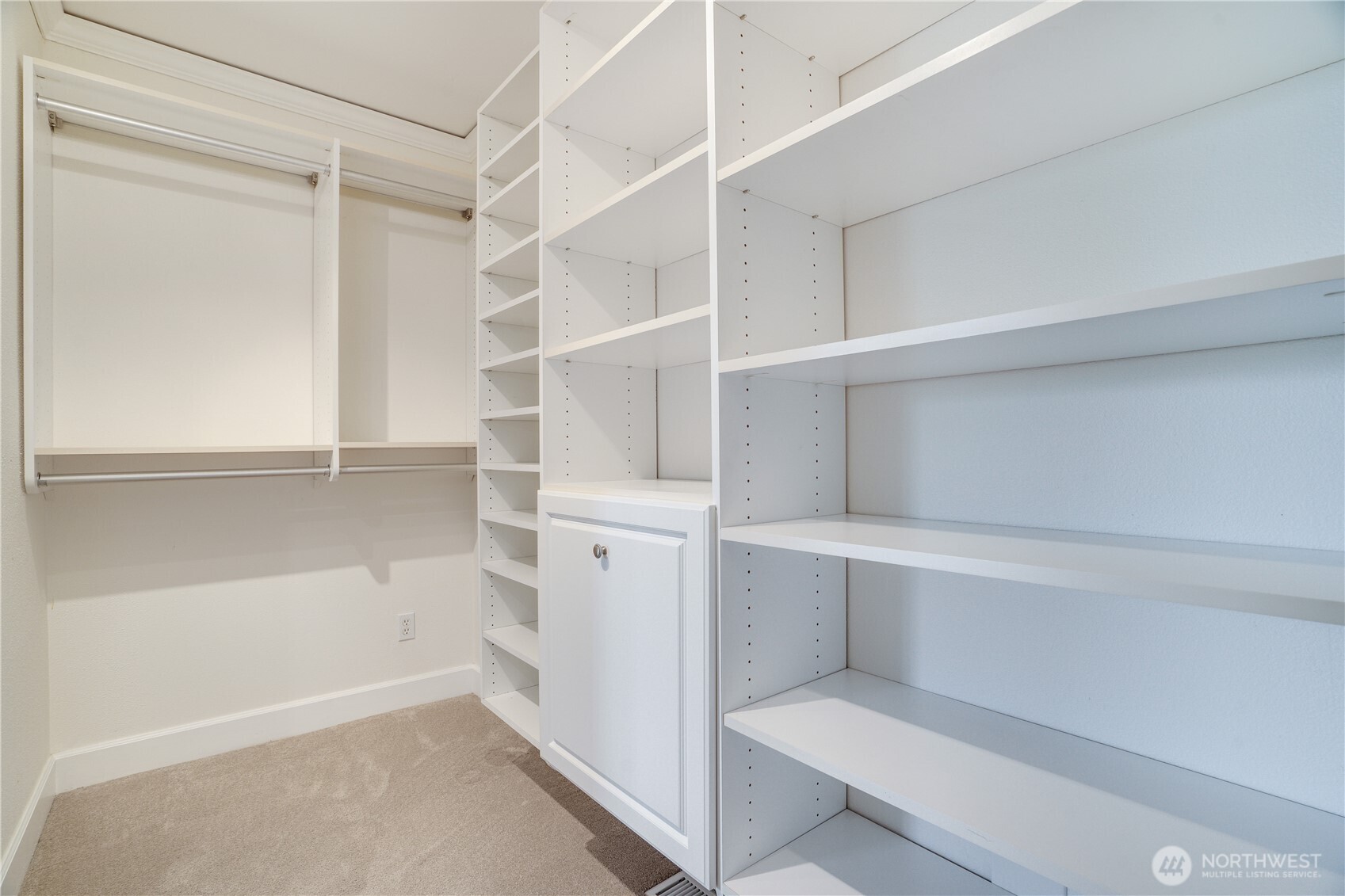 A walk-in closet that actually walks in.