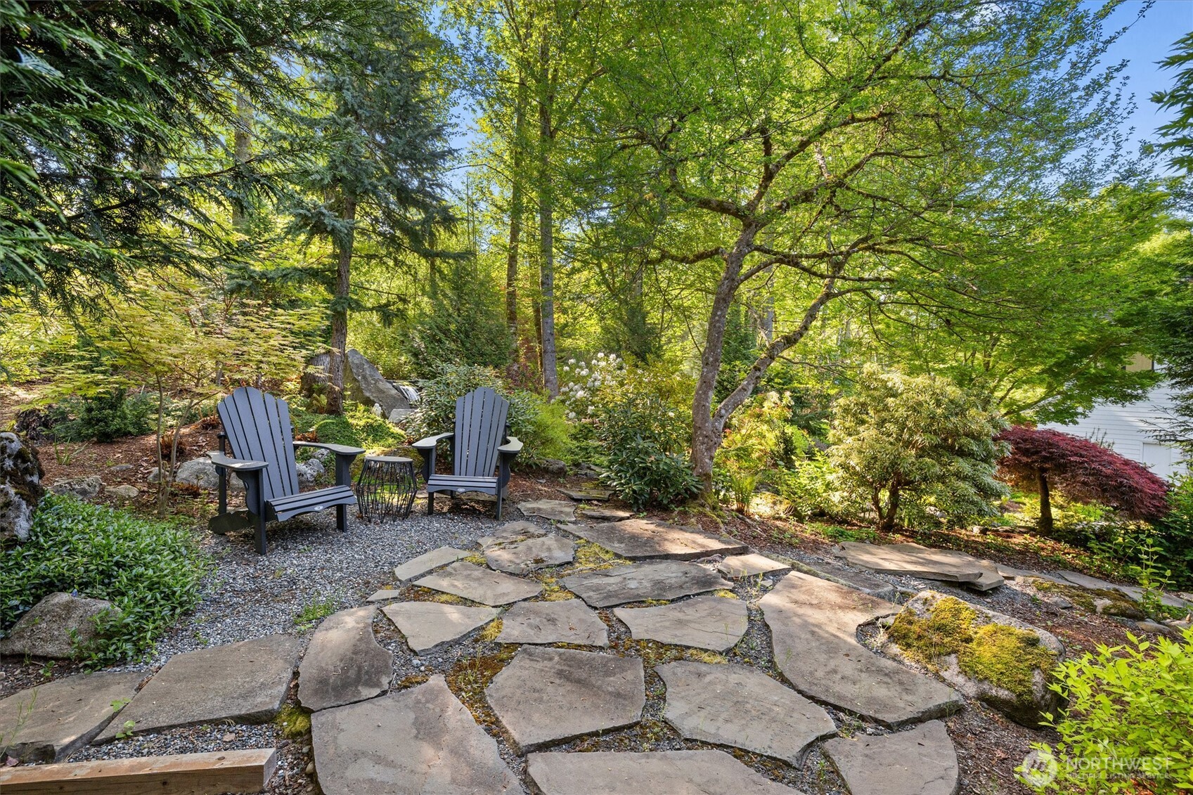 Entire front and backyard is complete with irrigation system.