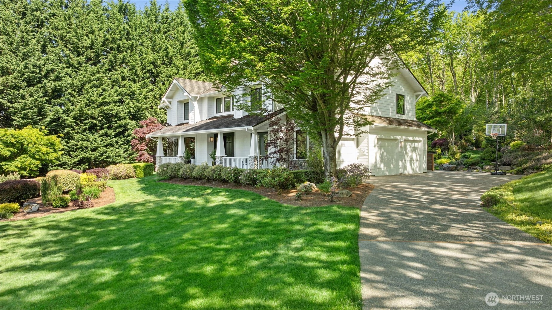 Home is set back on the lot so you can enjoy privacy and this sprawling grassy front yard.