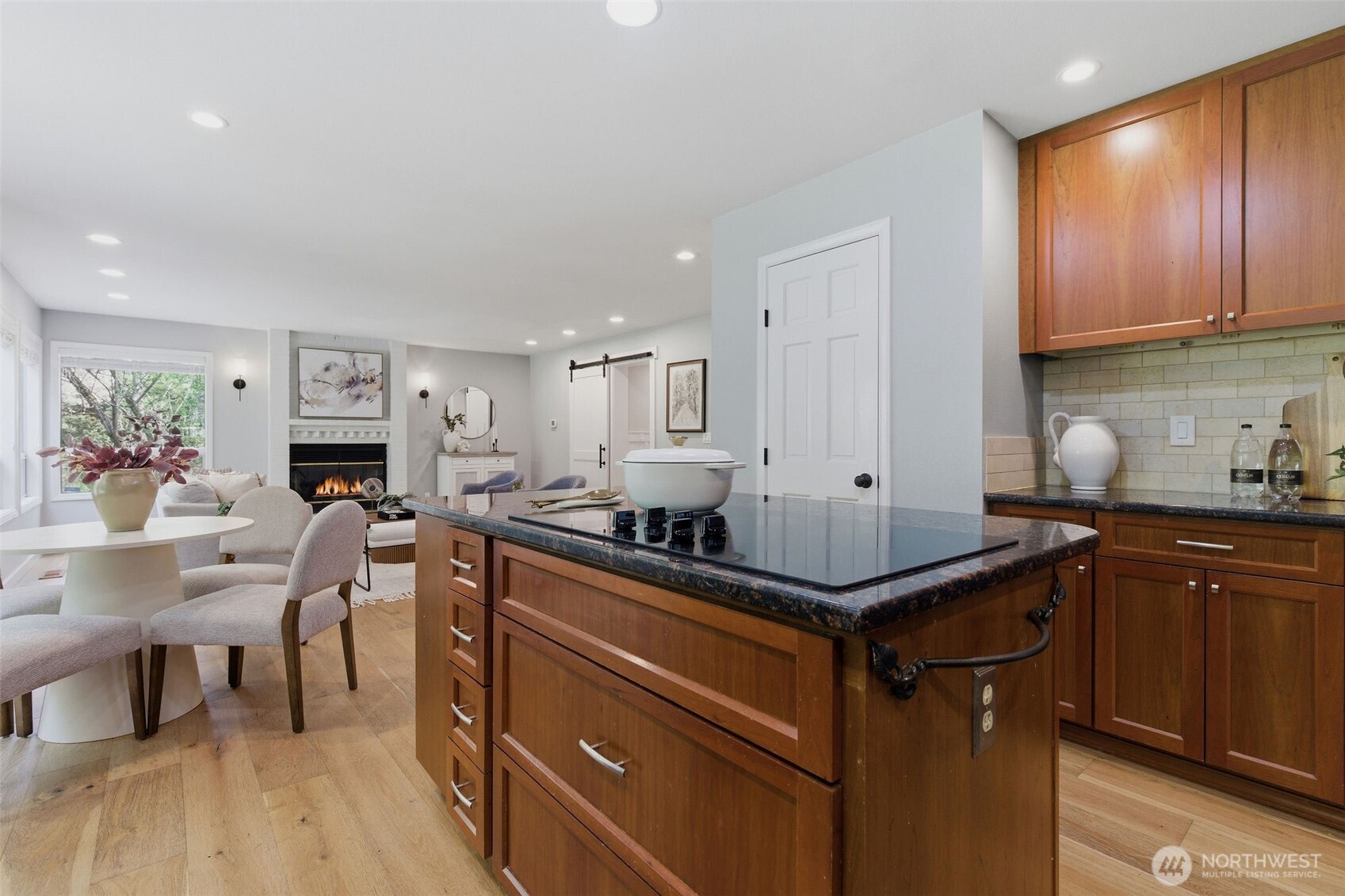 Extra sitting room could also be private office suite.