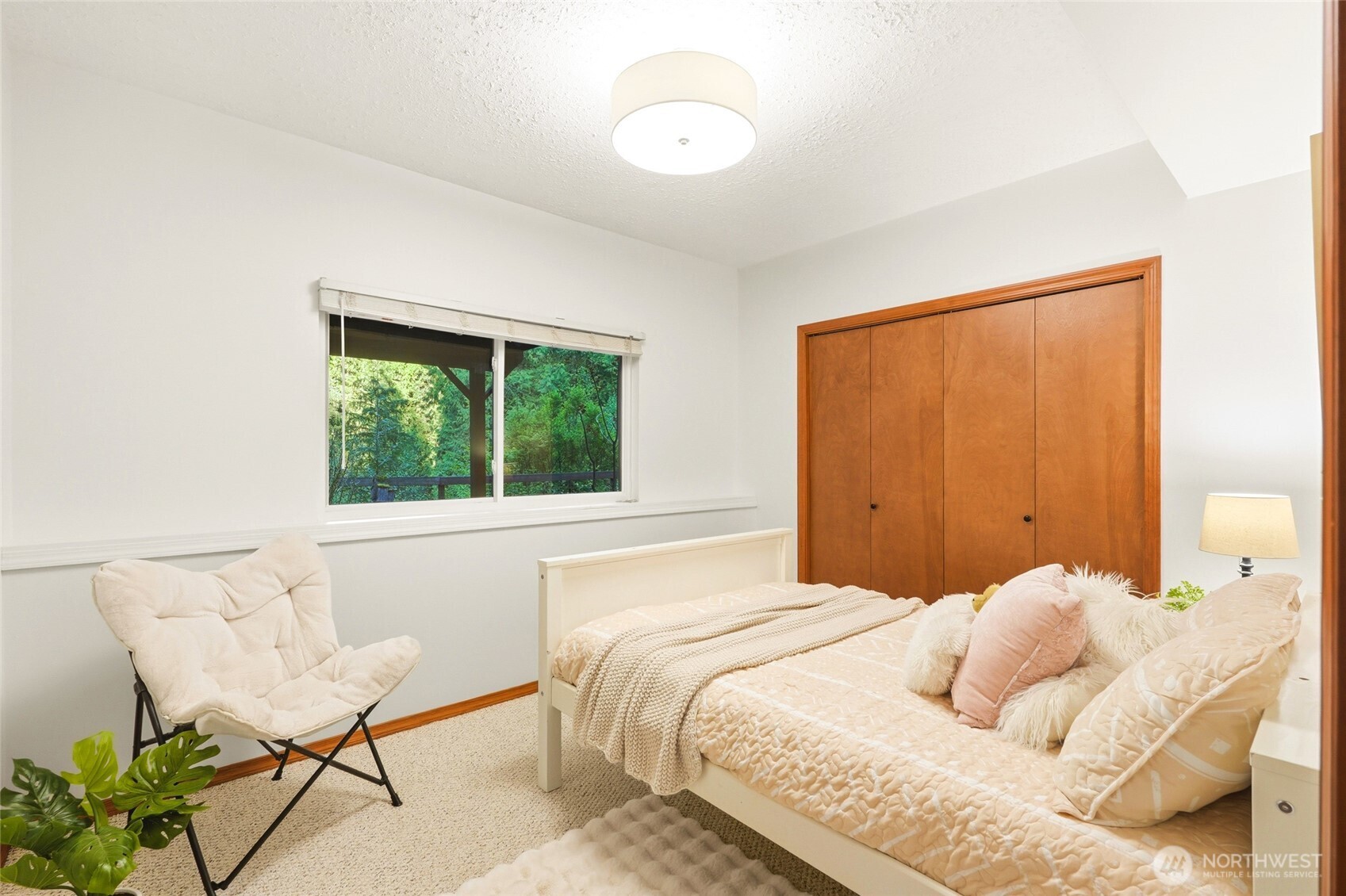 Bedroom on the lower level next to the bonus room.