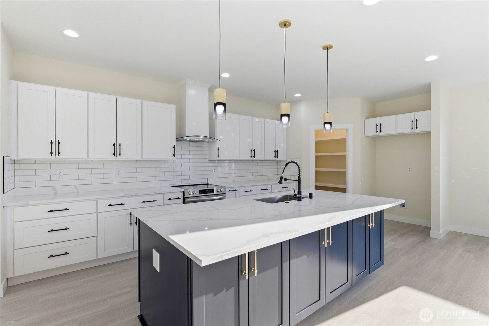 Gorgeous kitchen with designer finishes