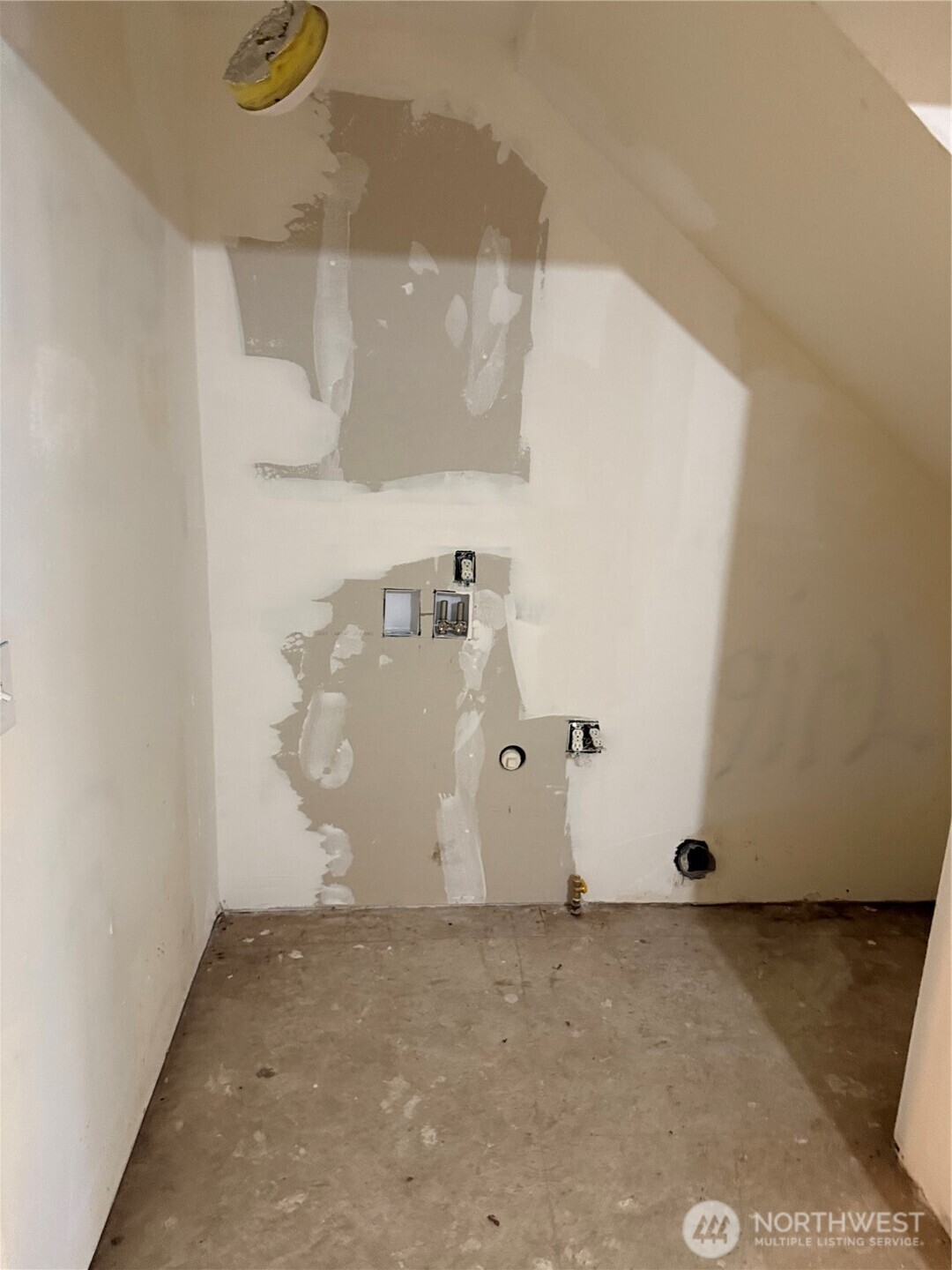 Kitchen area and great room.  Large closet