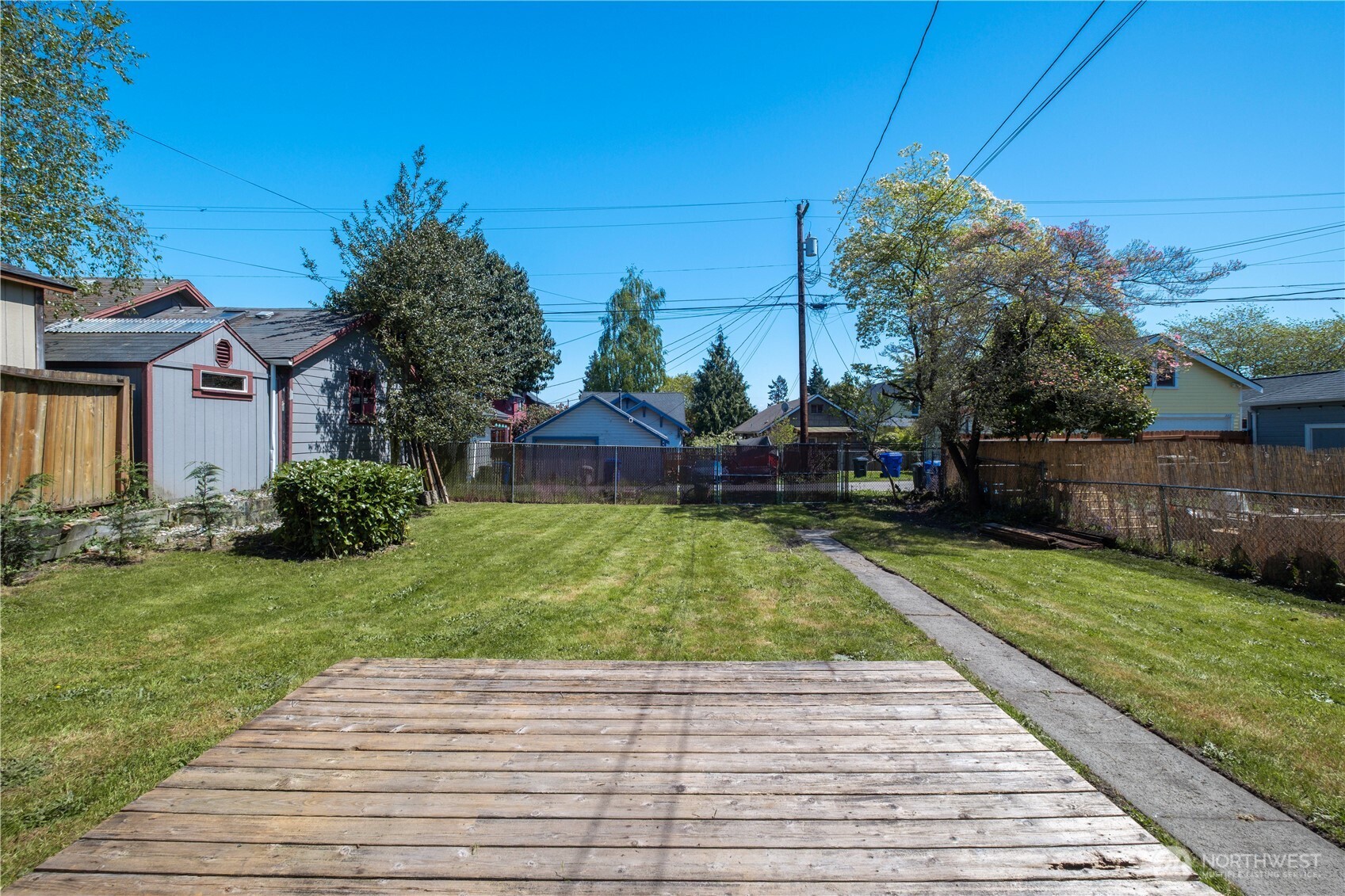 Fully fenced yard, complete with alley access