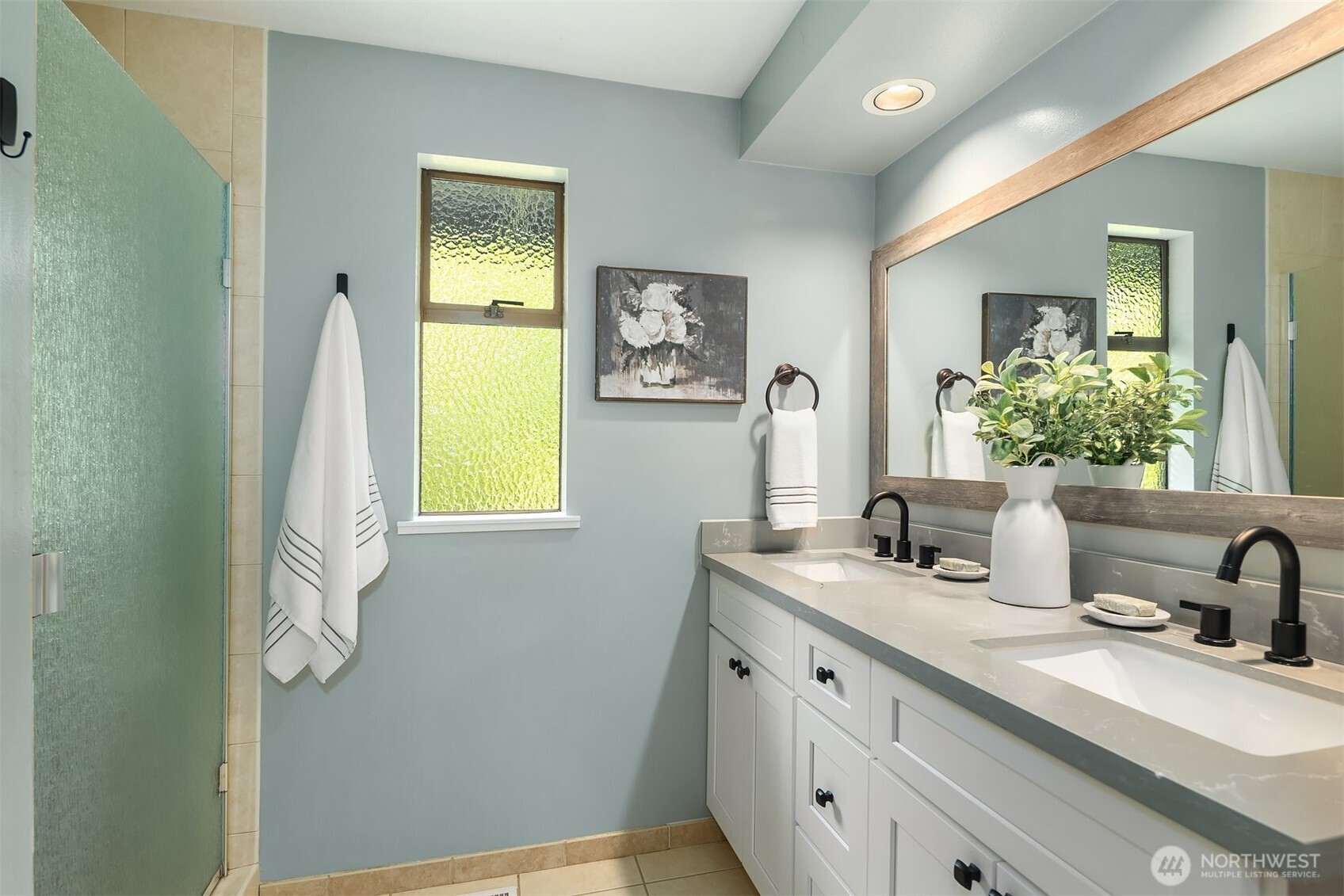Spacious closets with lots of storage
