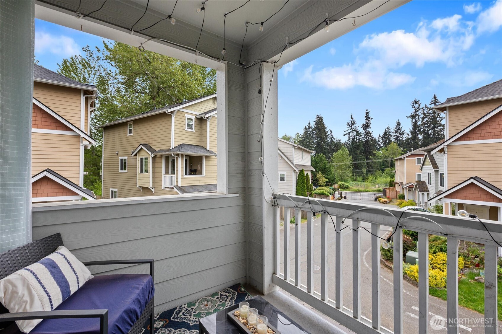 A second deck off the living room views south and offers a covered space for fresh air and relaxing.