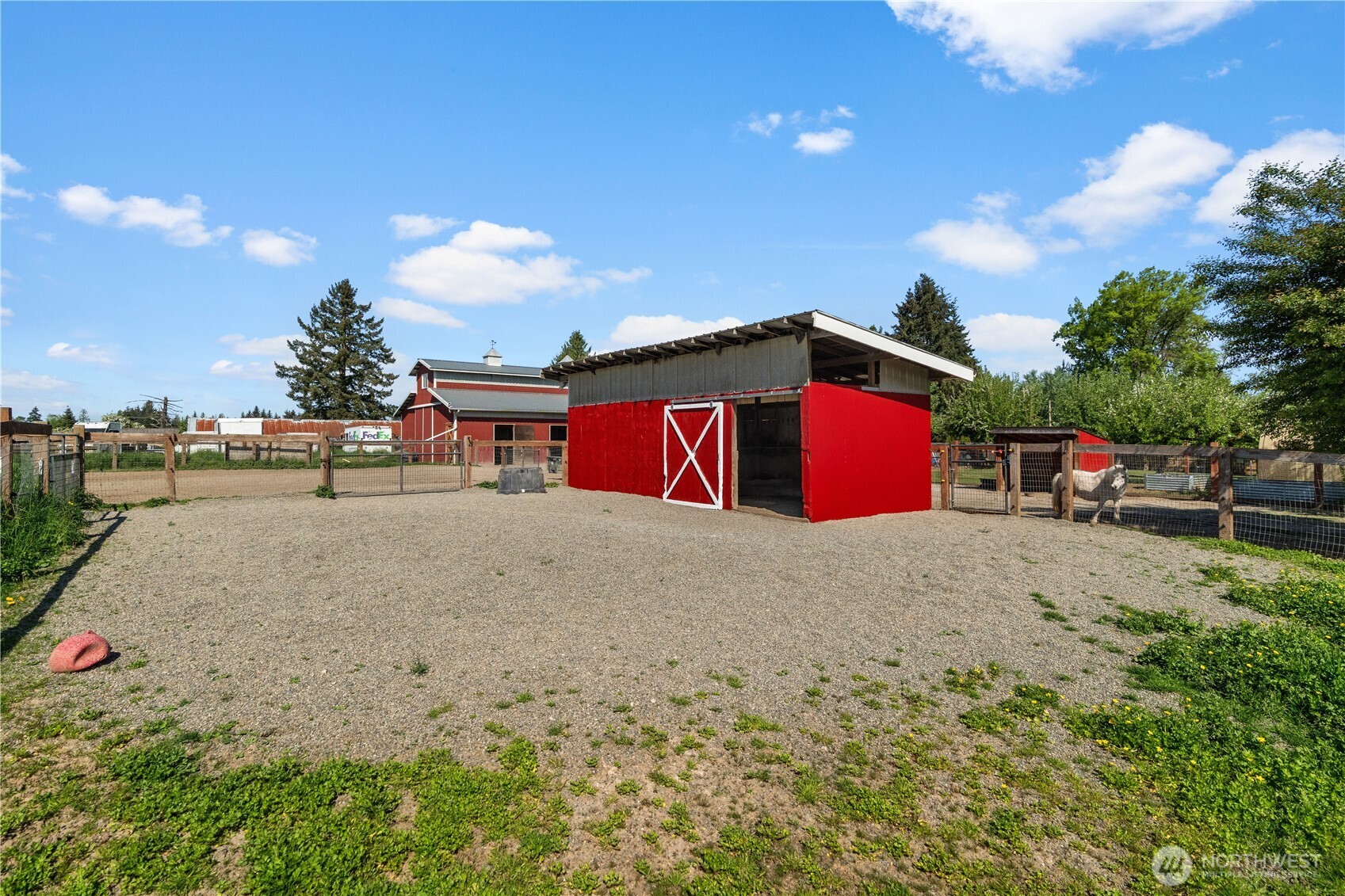 Another Double stall with turn out