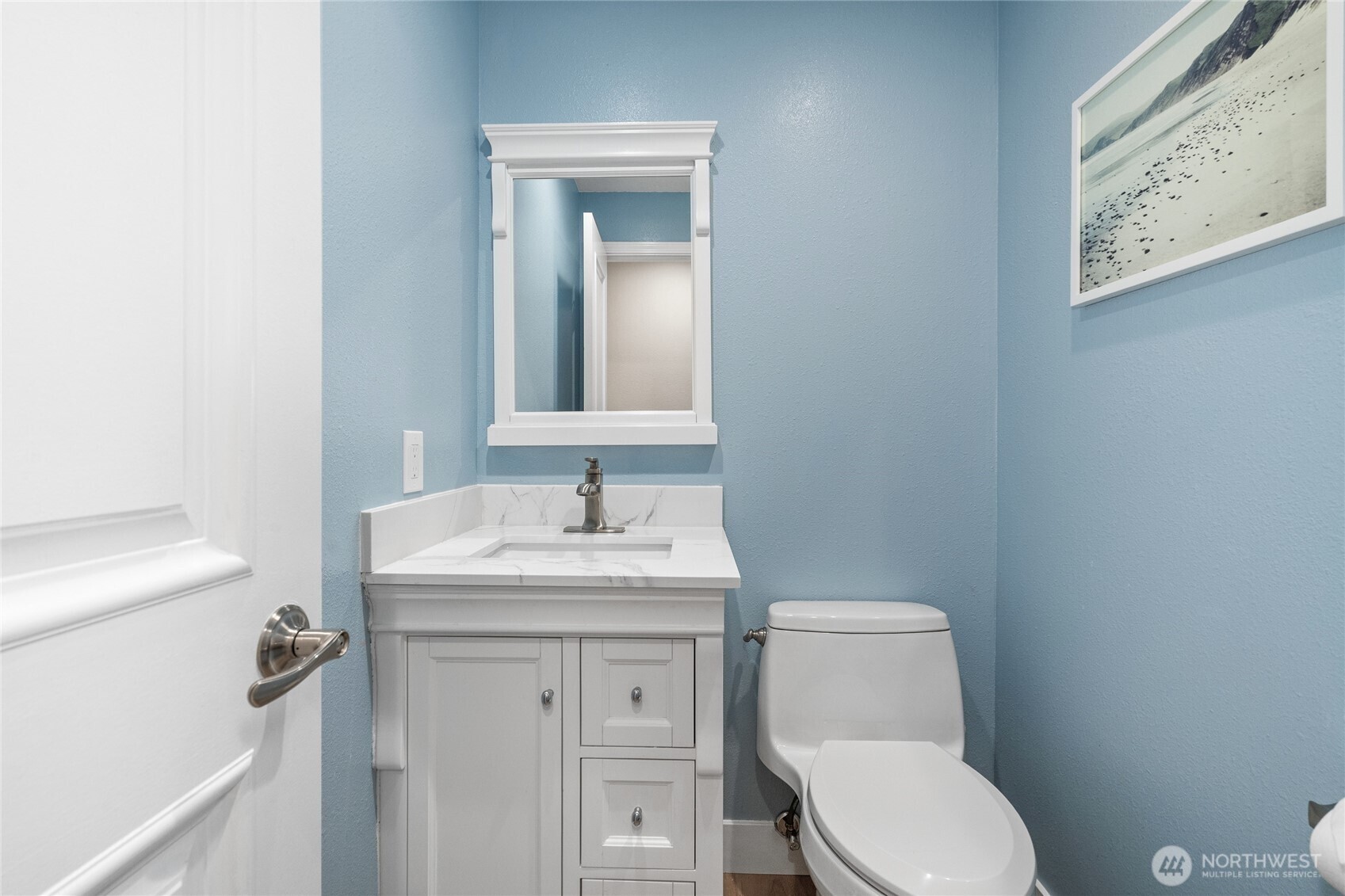 Powder bathroom on main floor