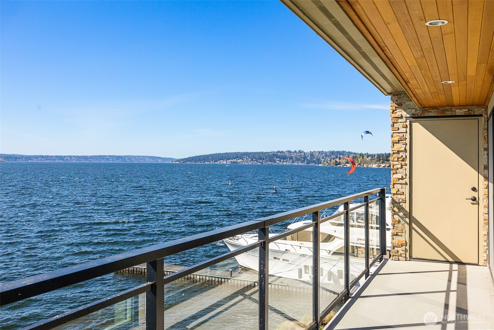 view from deck looking northwest.