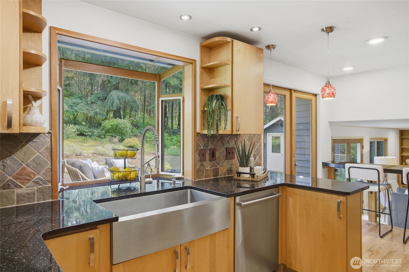 Stunning Woodinville real estate opportunity on nearly three quarters of an acre with peaceful natural surroundings
