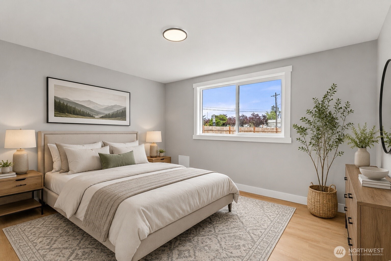 Bedroom #1. Virtually Staged furniture.