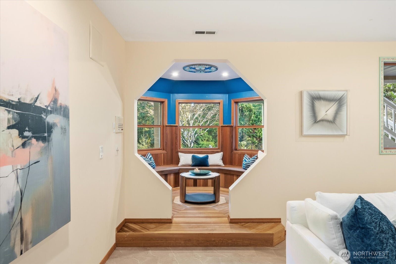 The 'Moroccan’ Room with flexible gathering spaces