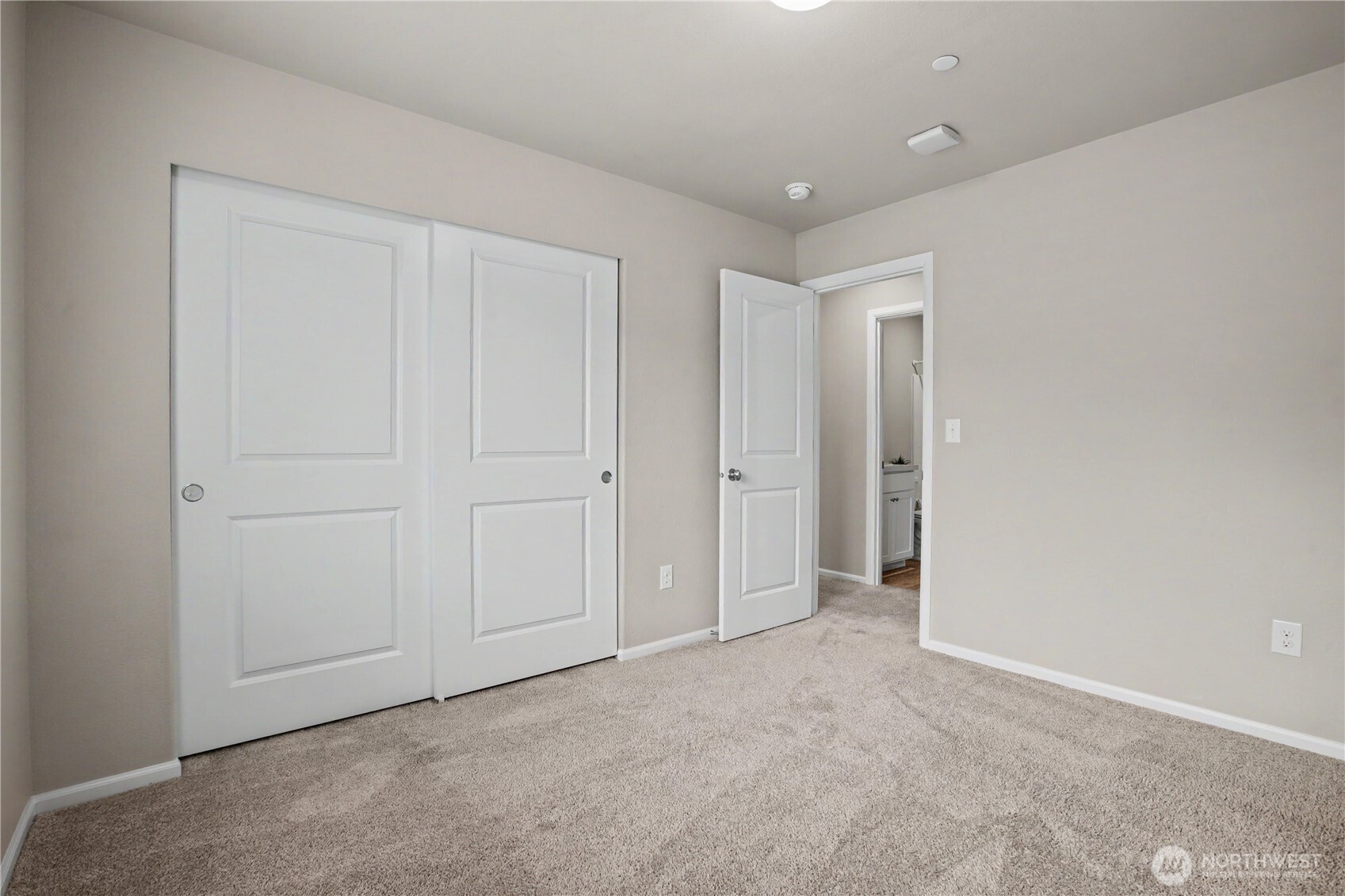 bedroom #2 with reach in closet